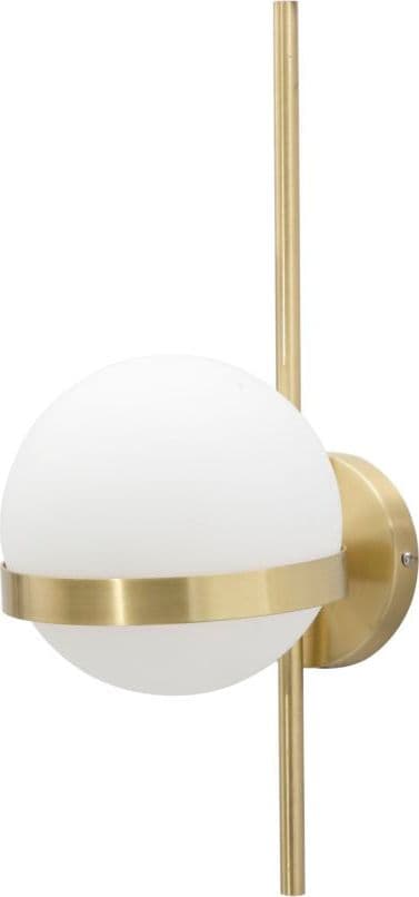Lampada da muro "Glamy" struttura circolare in metallo color oro per interni in Applique Decor Space - Altamura, commercioVirtuoso.it