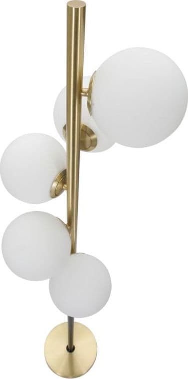 Lampada da terra "Glamy" struttura in metallo color oro e nero per interni in Lampade da terra Decor Space - Altamura, commercioVirtuoso.it