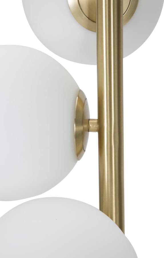 Lampada da terra "Glamy" struttura in metallo color oro e nero per interni in Lampade da terra Decor Space - Altamura, commercioVirtuoso.it
