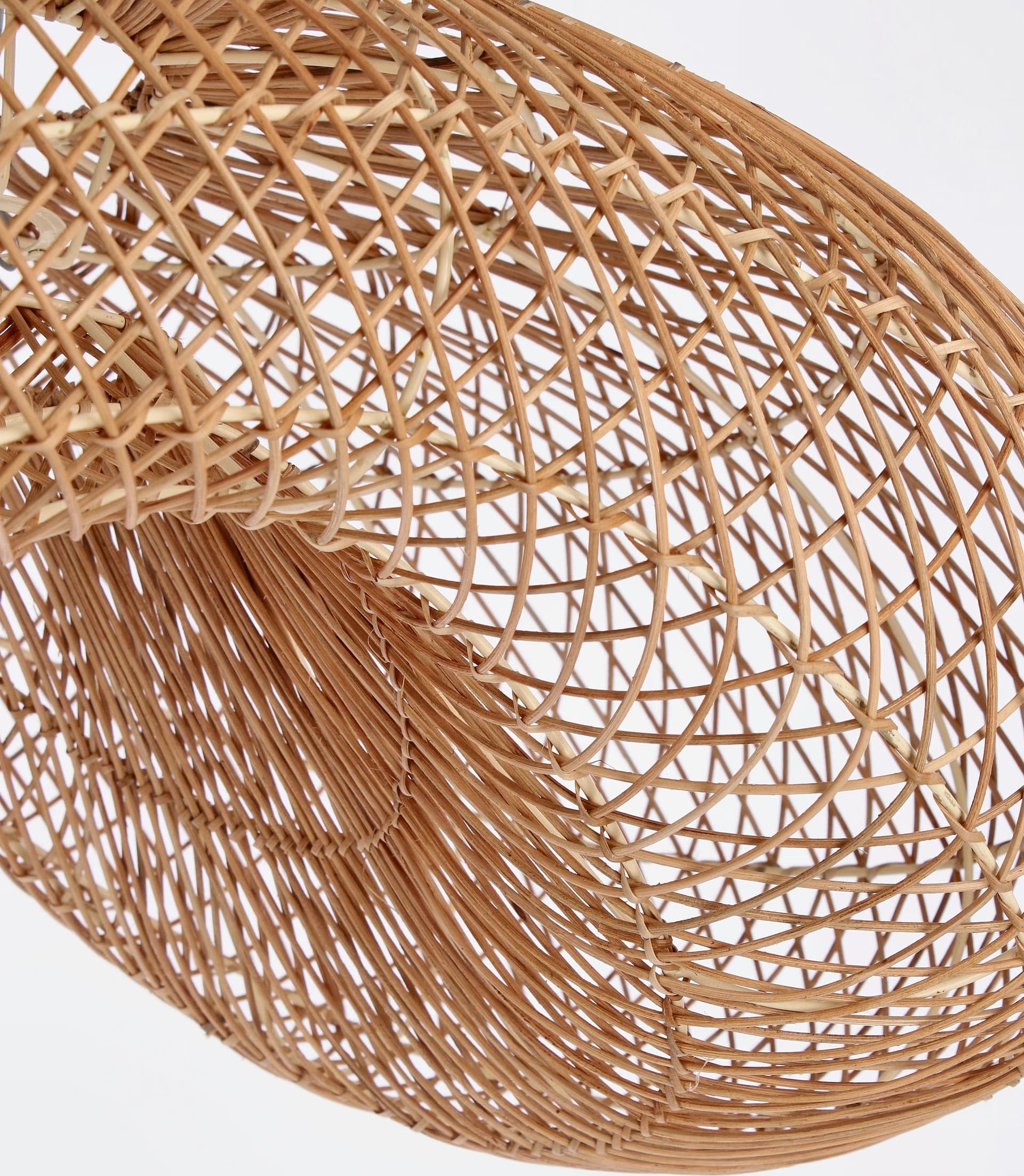 Paralume "Kadin" in rattan e metallo con kit elettrico 81x56 in Paralumi Decor Space - Altamura, commercioVirtuoso.it
