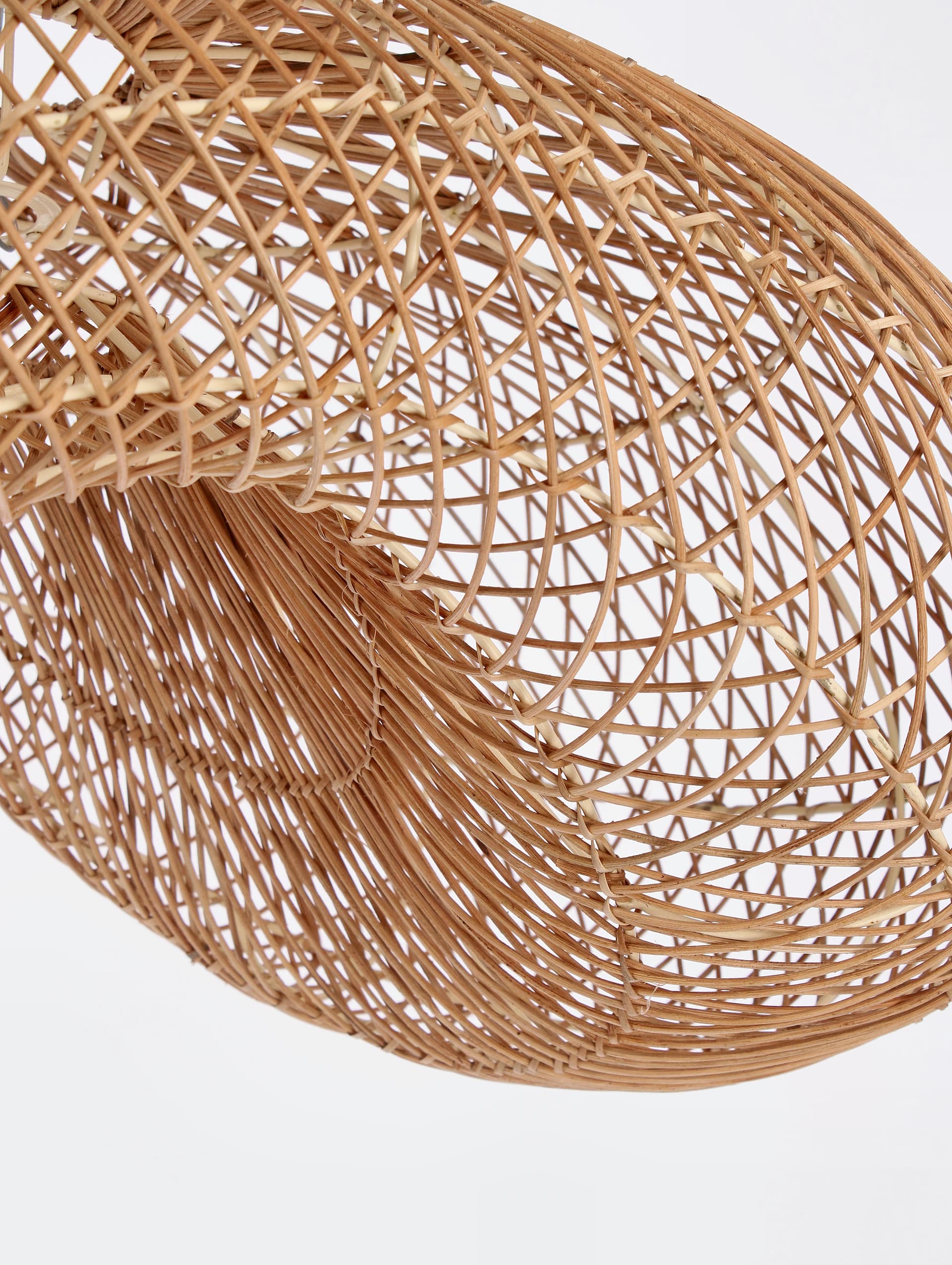 Paralume "Kadin" in rattan e metallo con kit elettrico 81x56 in Paralumi Decor Space - Altamura, commercioVirtuoso.it