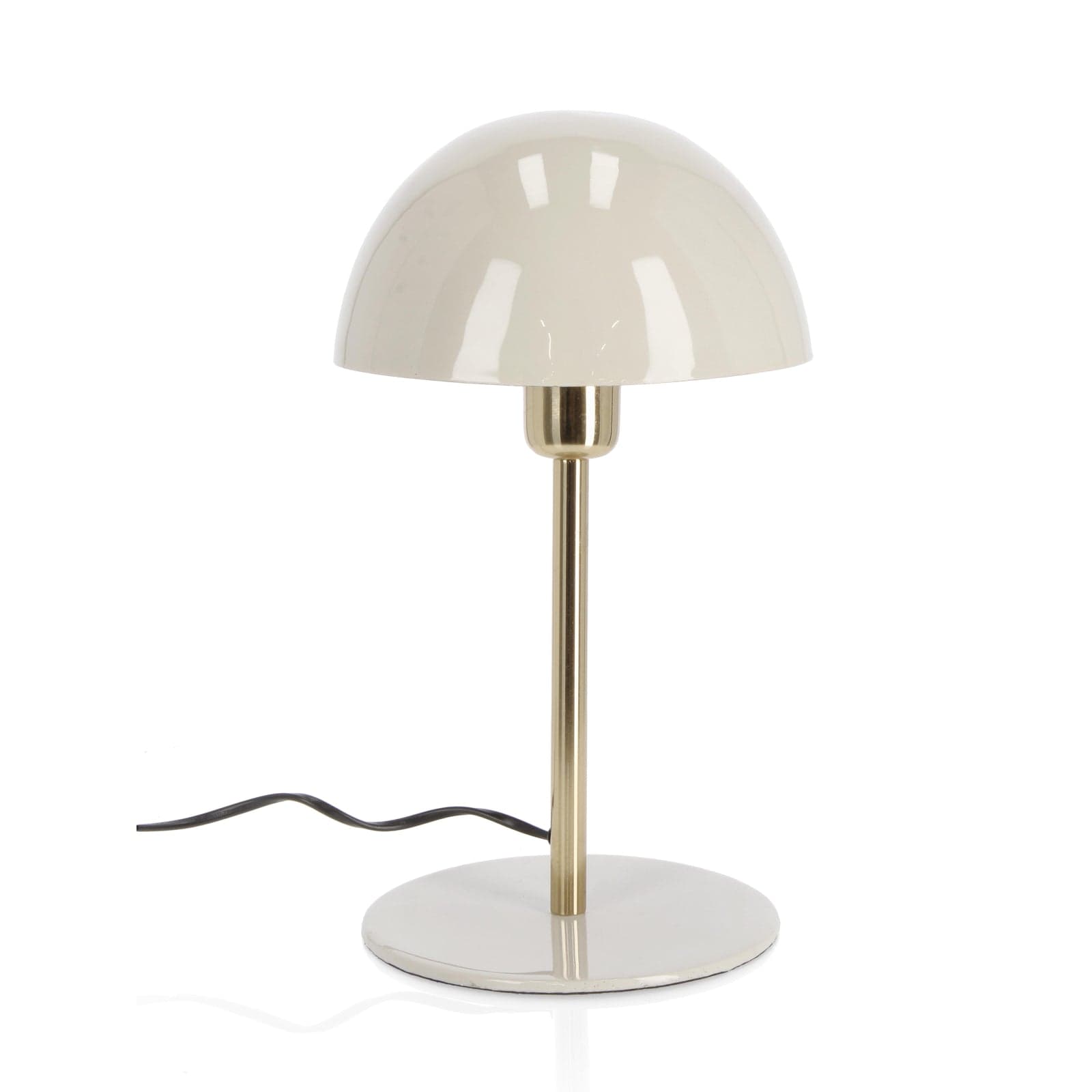 Lampada da tavolo "Velma" beige in metallo h 45 cm in Lampade da tavolo e abat-jour Decor Space - Altamura, commercioVirtuoso.it