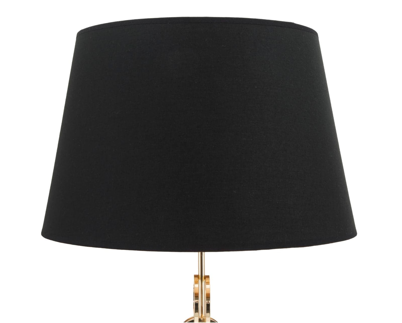 Lampada da terra struttura in metallo color oro e tessuto color nero per interni in Lampade da terra Decor Space - Altamura, commercioVirtuoso.it