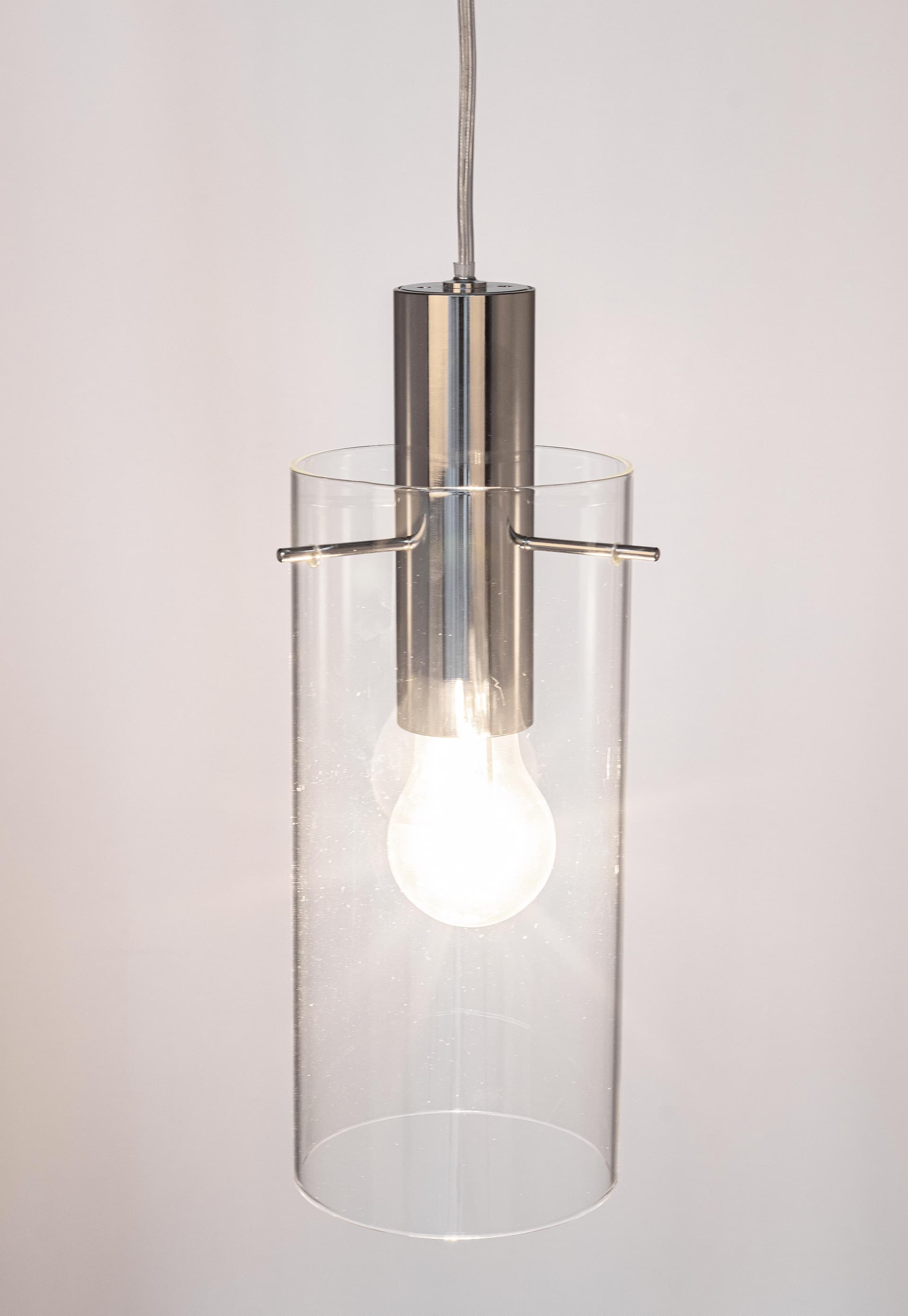 Lampadario "Aglow" in acciaio e vetro in Lampadari Decor Space - Altamura, commercioVirtuoso.it