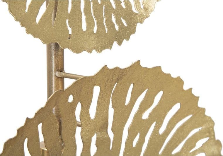 Lampada da muro struttura in metallo color oro per interni in Applique Decor Space - Altamura, commercioVirtuoso.it