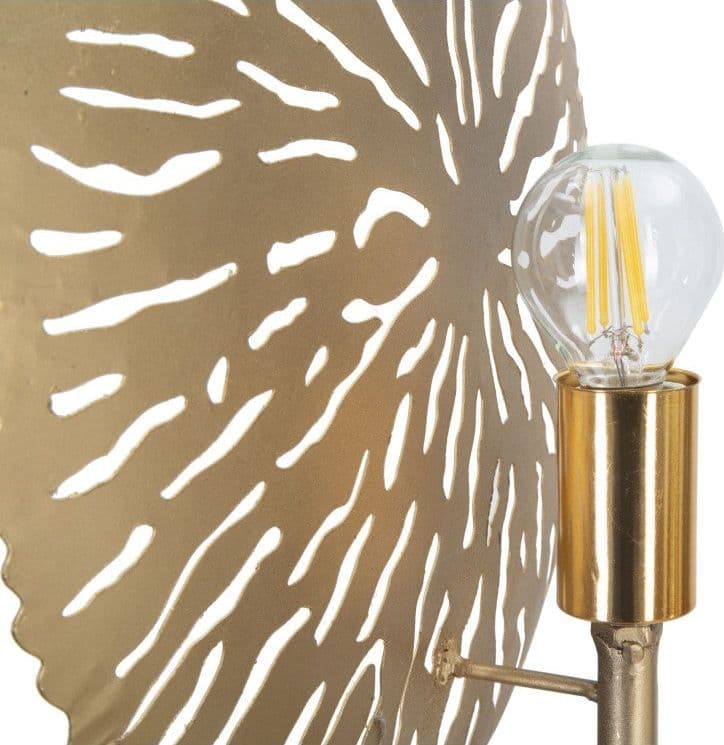 Lampada da muro struttura in metallo color oro per interni in Applique Decor Space - Altamura, commercioVirtuoso.it