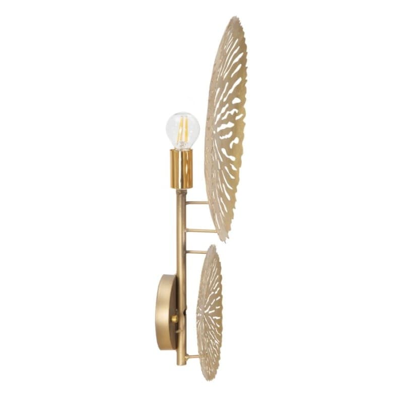 Lampada da muro struttura in metallo color oro per interni in Applique Decor Space - Altamura, commercioVirtuoso.it