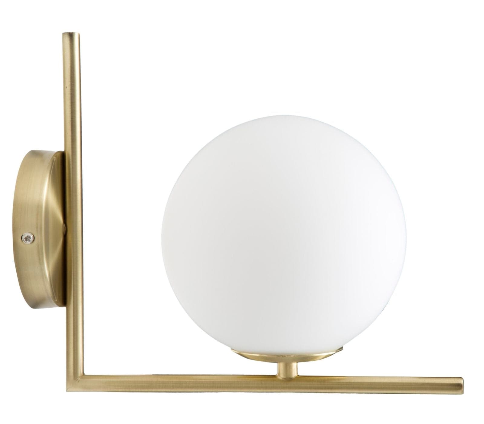 Lampadario da muro "Glamy" struttura in metallo e vetro per interni in Applique Decor Space - Altamura, commercioVirtuoso.it