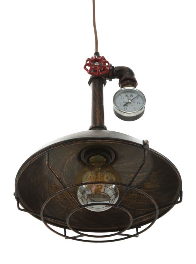 Lampadario "Manhattan" round in metallo stile tubatura per interni in Lampade a sospensione Decor Space - Altamura, commercioVirtuoso.it
