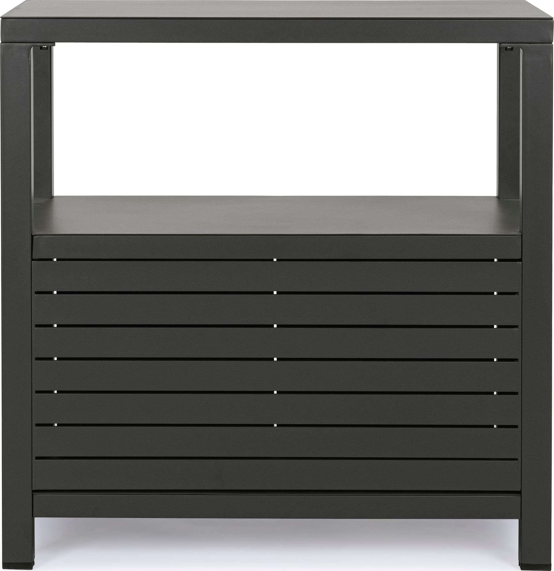 Modulo piano cucina da esterno "Trinidad" struttura in alluminio con 2 ante 2 ripiani 90 cm in Mobili a terra Decor Space - Altamura, commercioVirtuoso.it