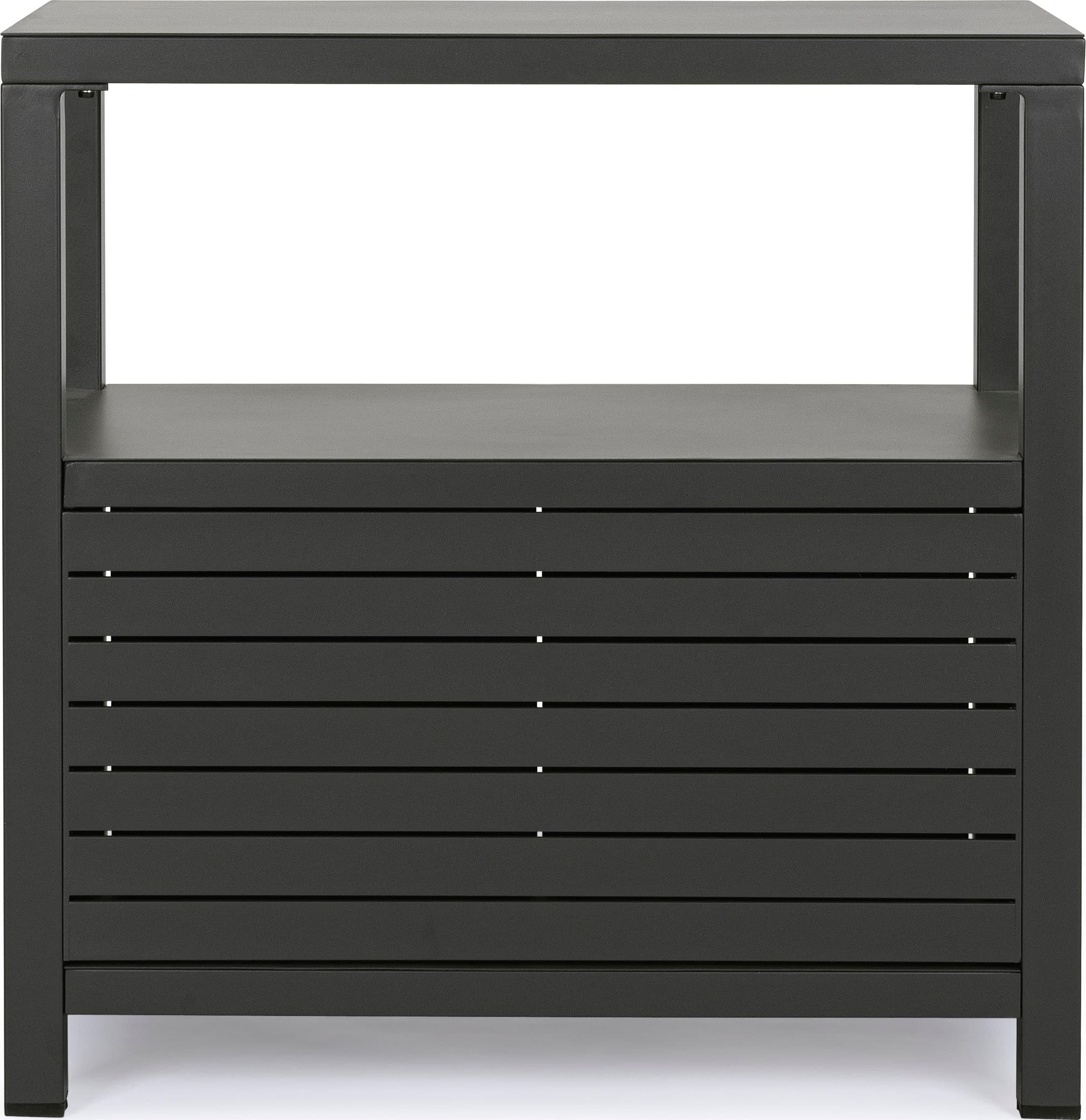 Modulo piano cucina da esterno "Trinidad" struttura in alluminio con 2 ante 2 ripiani 90 cm in Mobili a terra Decor Space - Altamura, commercioVirtuoso.it