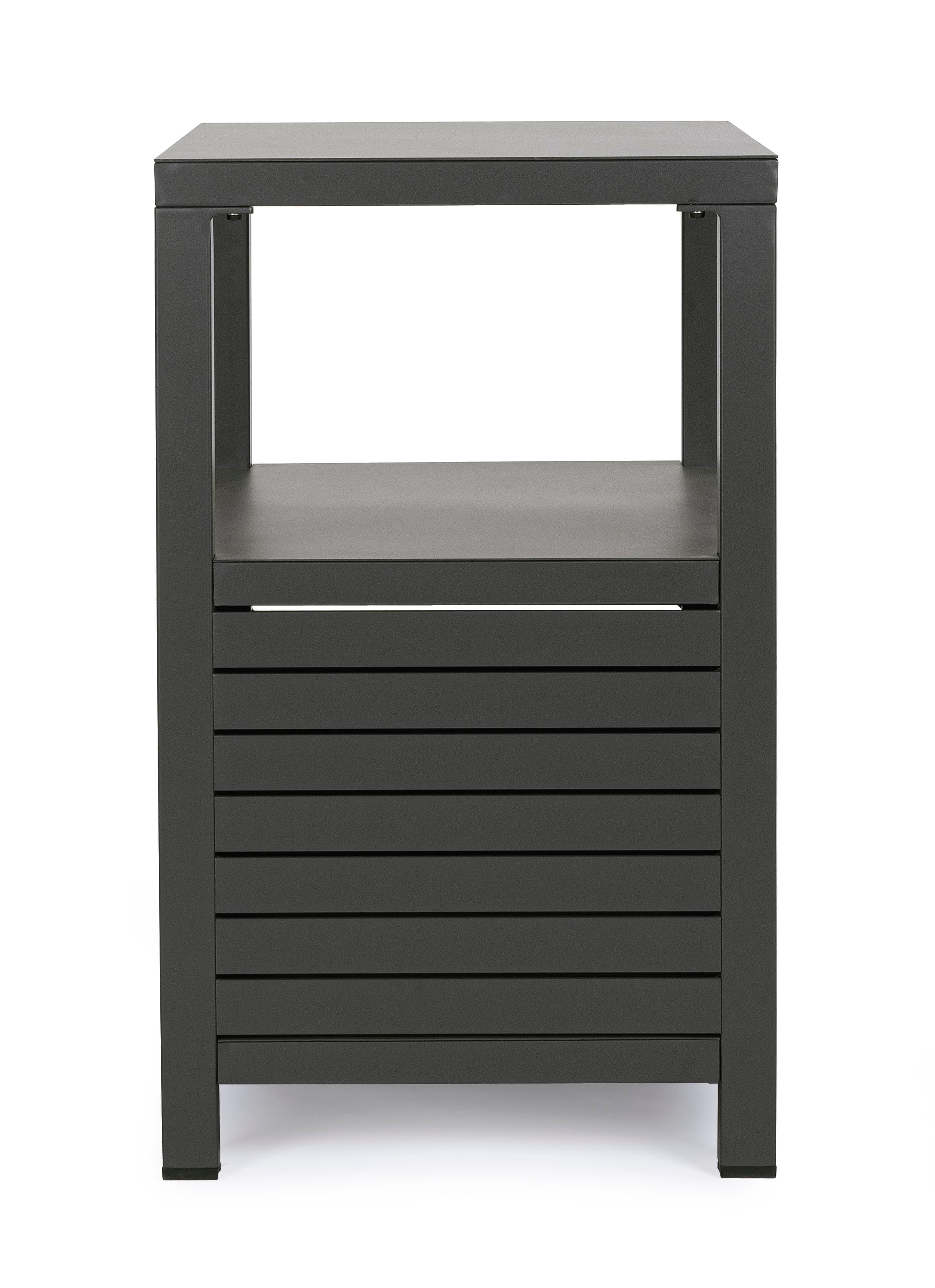 Modulo piano cucina da esterno "Trinidad" struttura in alluminio con 2 ante 2 ripiani 90 cm in Mobili a terra Decor Space - Altamura, commercioVirtuoso.it