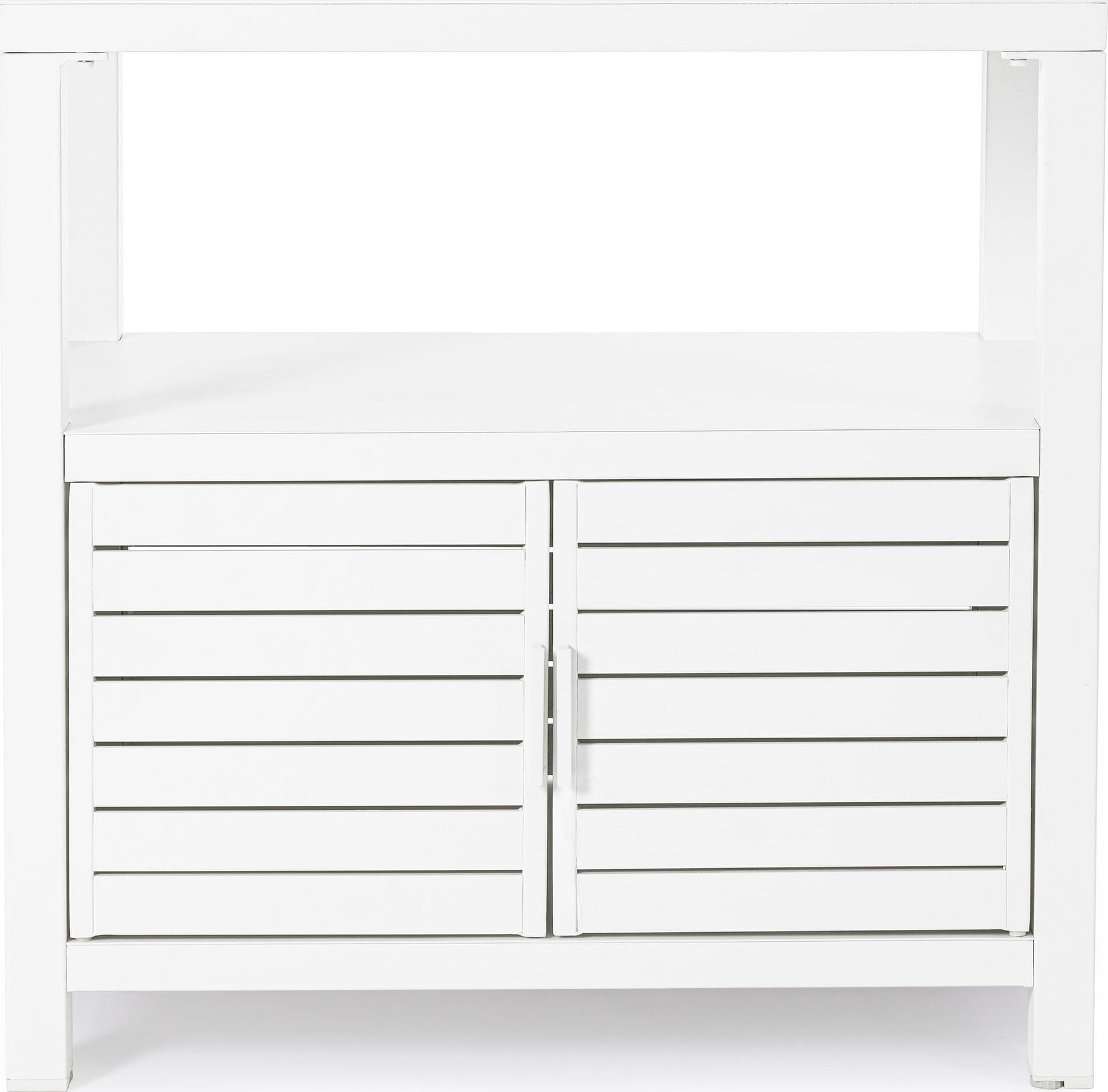 Modulo piano cucina da esterno "Trinidad" struttura in alluminio con 2 ante 2 ripiani 90 cm in Mobili a terra Decor Space - Altamura, commercioVirtuoso.it