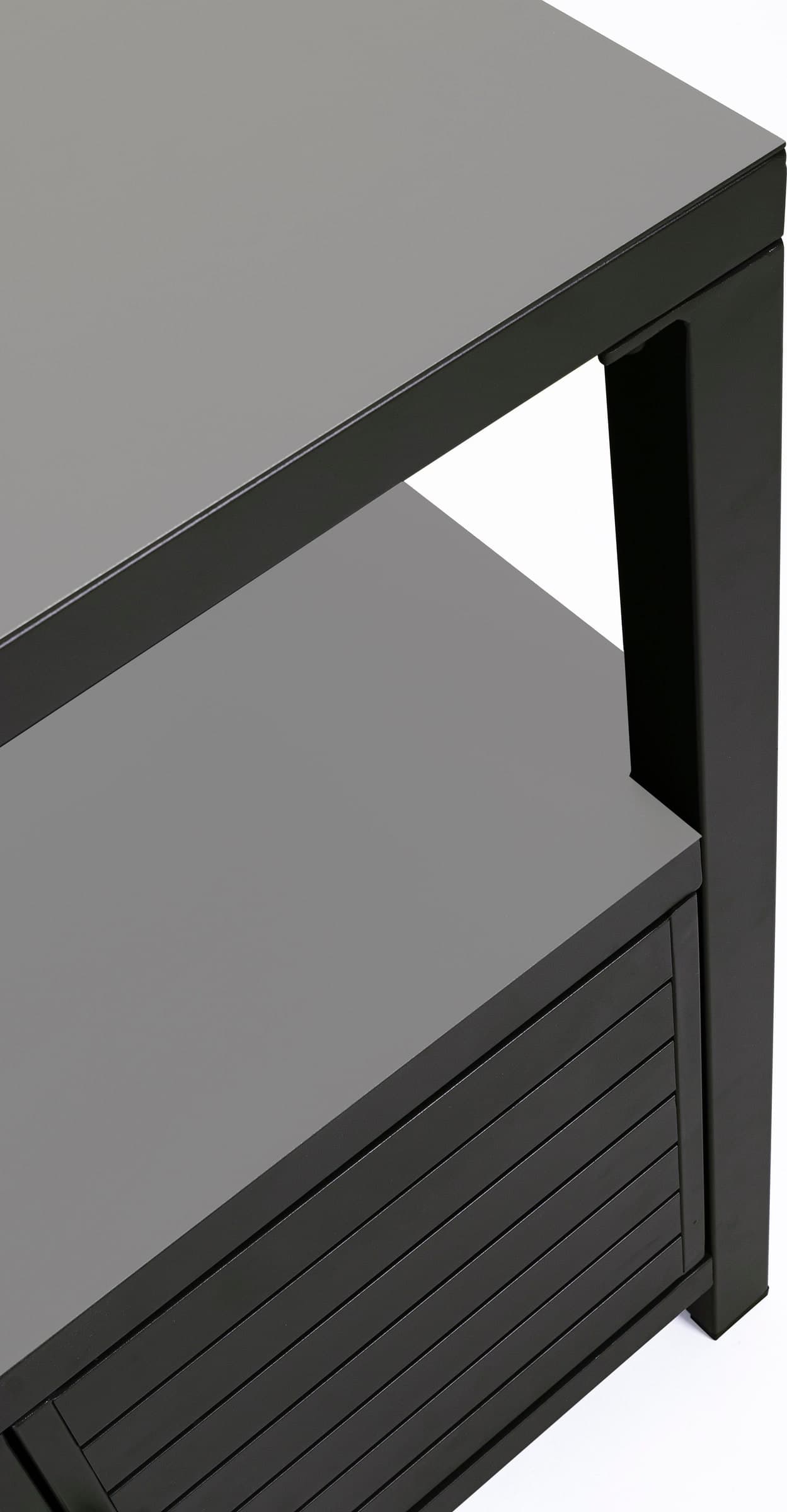 Modulo piano cucina da esterno "Trinidad" struttura in alluminio con 2 ante 2 ripiani 90 cm in Mobili a terra Decor Space - Altamura, commercioVirtuoso.it