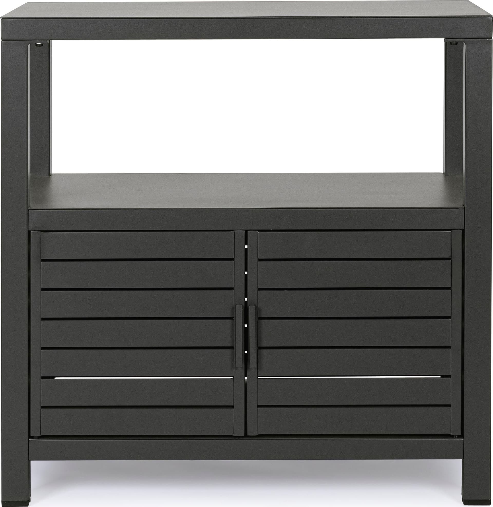 Modulo piano cucina da esterno "Trinidad" struttura in alluminio con 2 ante 2 ripiani 90 cm in Mobili a terra Decor Space - Altamura, commercioVirtuoso.it
