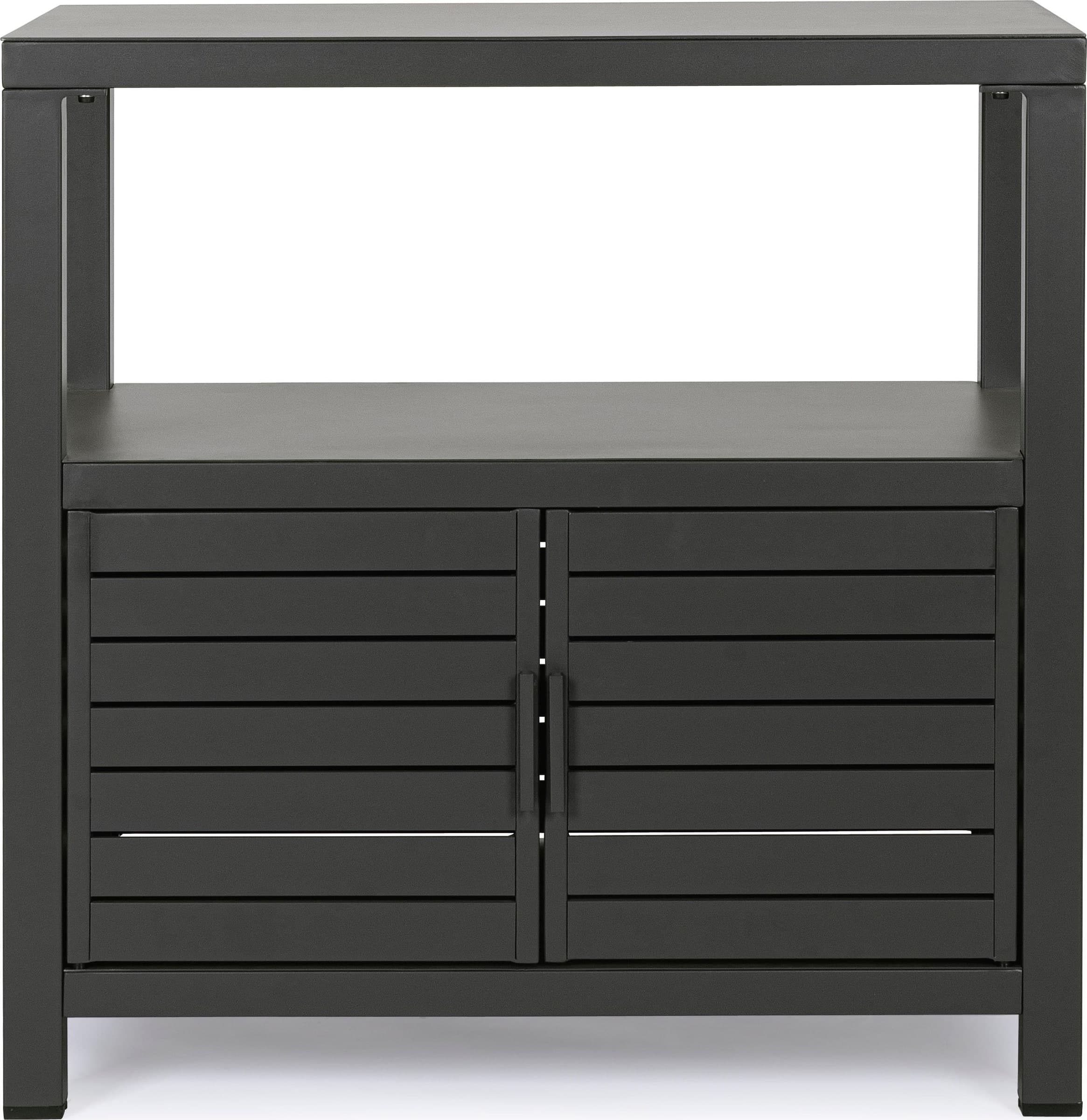 Modulo piano cucina da esterno "Trinidad" struttura in alluminio con 2 ante 2 ripiani 90 cm in Mobili a terra Decor Space - Altamura, commercioVirtuoso.it