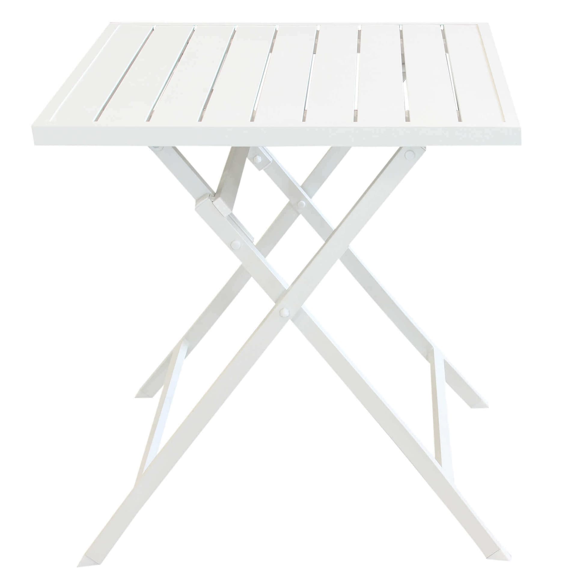 Tavolino pieghevole "Copacabana" per esterno e giardino, in alluminio da 70 cm in Tavoli standard Decor Space - Altamura, commercioVirtuoso.it