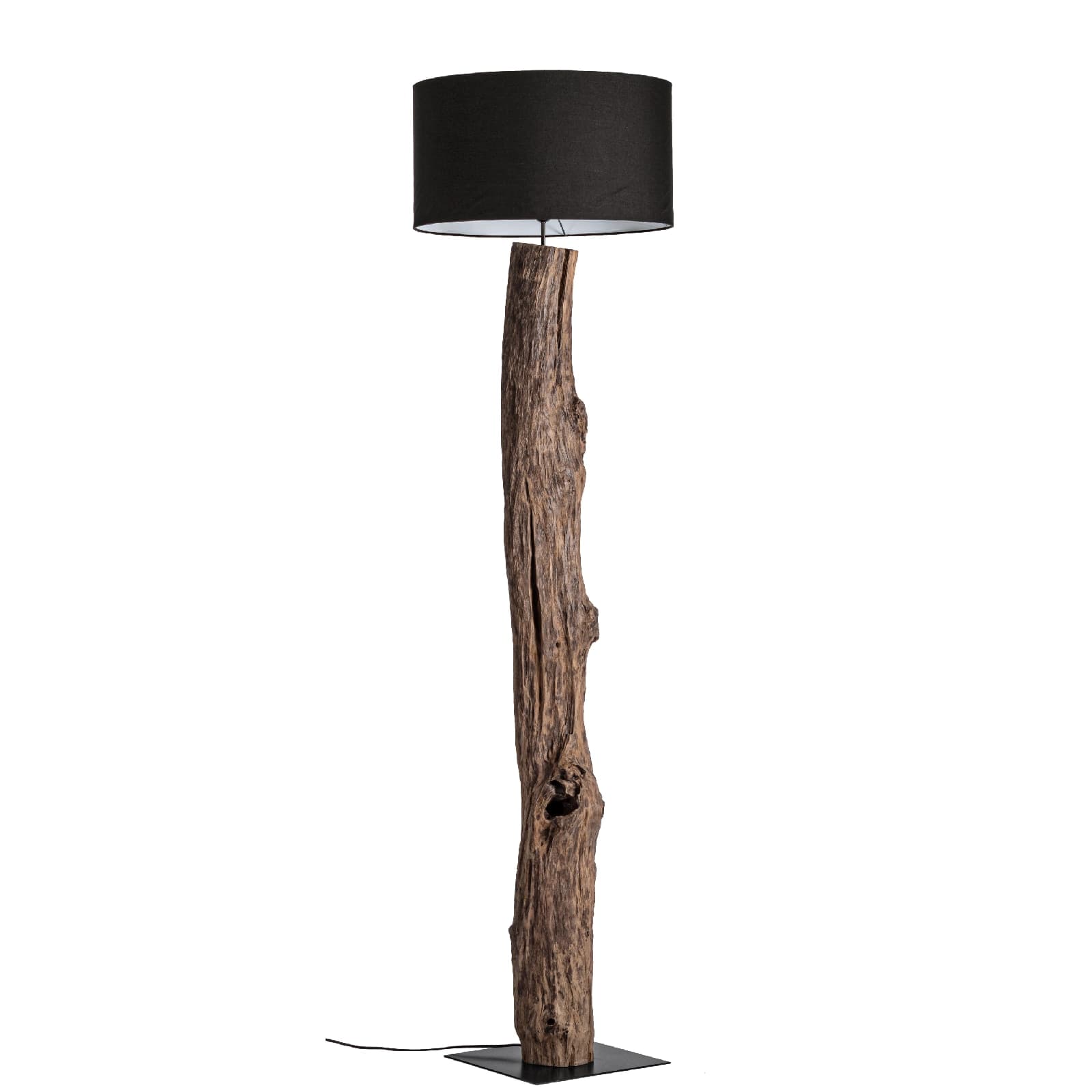Piantana kleta in legno di teak riciclato h 120/180 cm in Lampade da terra Decor Space - Altamura, commercioVirtuoso.it