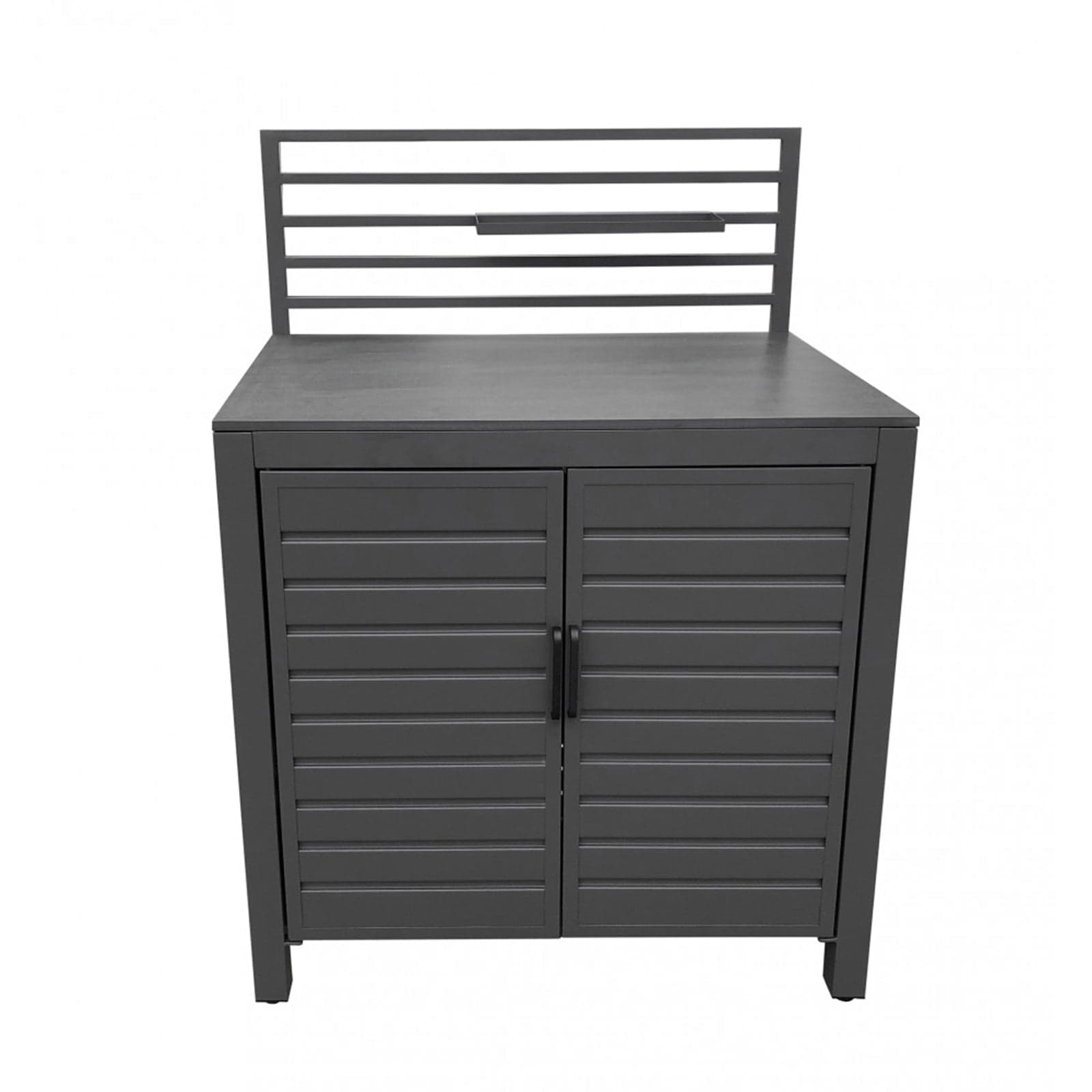 Modulo piano cucina da esterno "Trinidad" struttura in alluminio con ante 90 cm