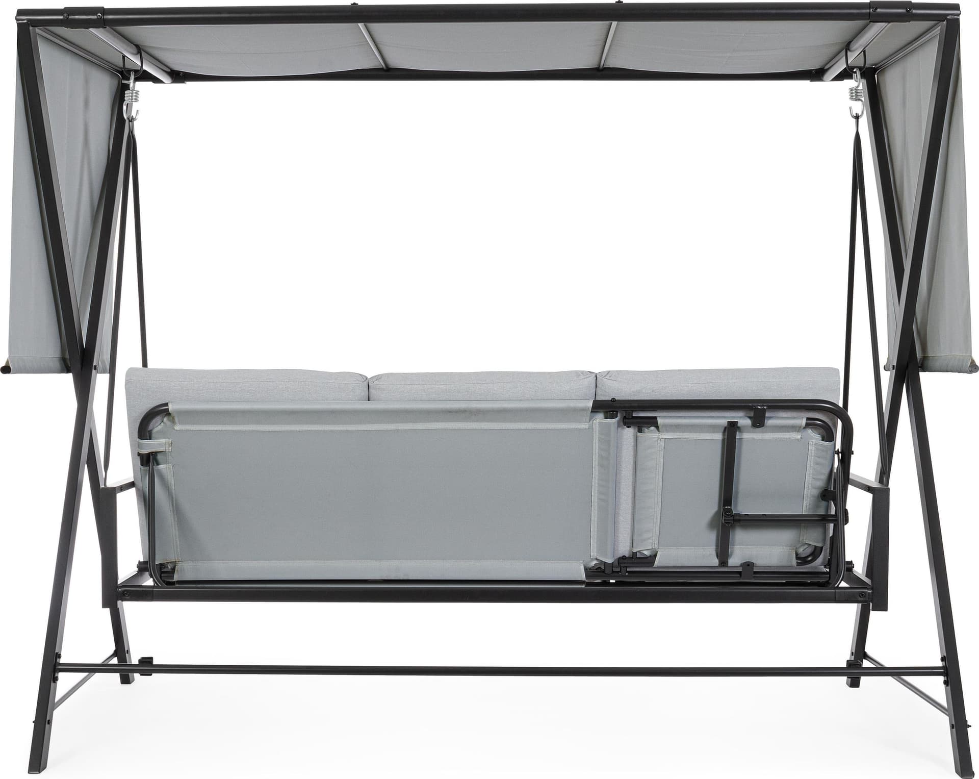 Dondolo lounge 3 posti con cuscino "Pompei" per giardino e veranda in Dondoli coperti Decor Space - Altamura, commercioVirtuoso.it