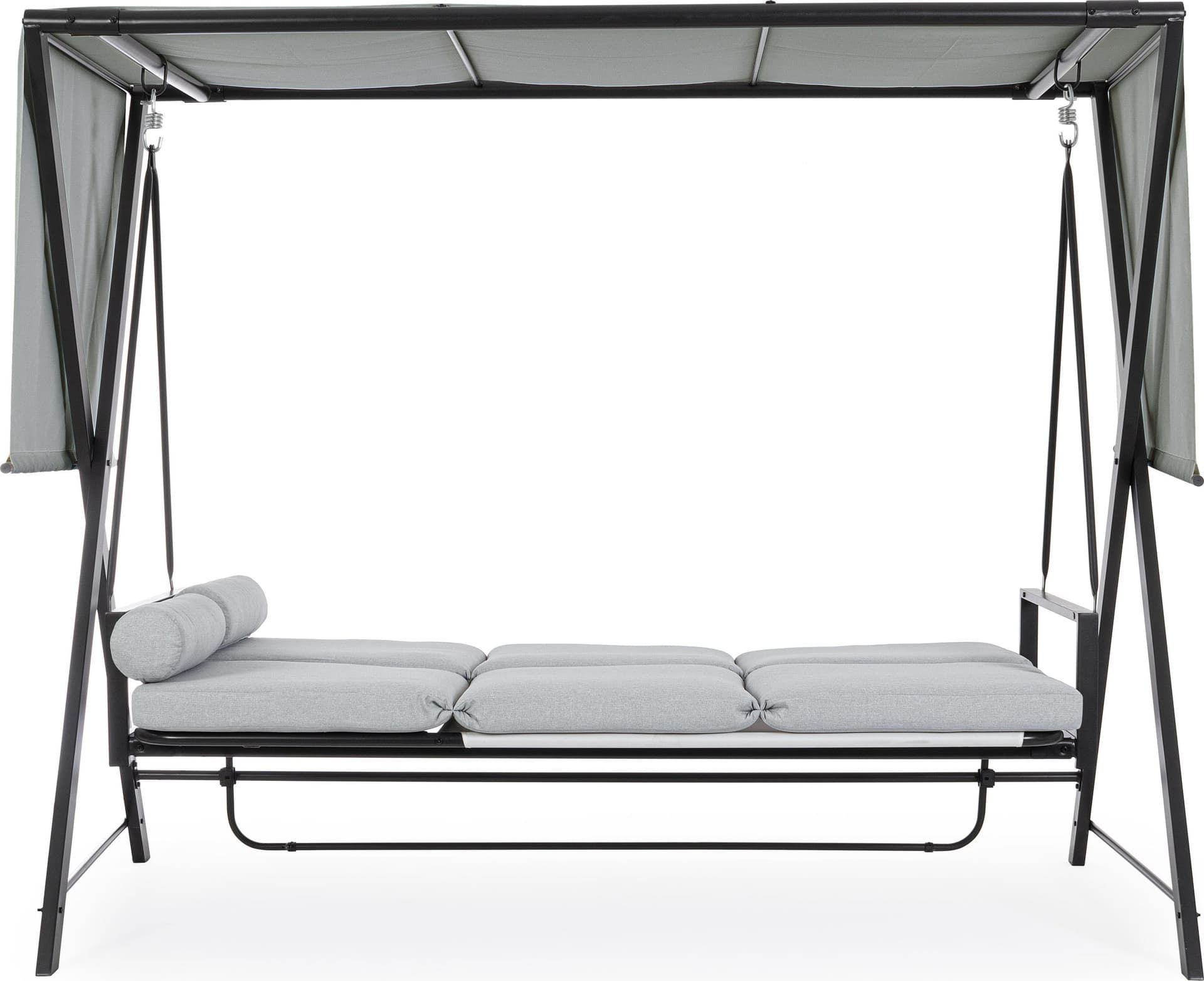 Dondolo lounge 3 posti con cuscino "Pompei" per giardino e veranda in Dondoli coperti Decor Space - Altamura, commercioVirtuoso.it