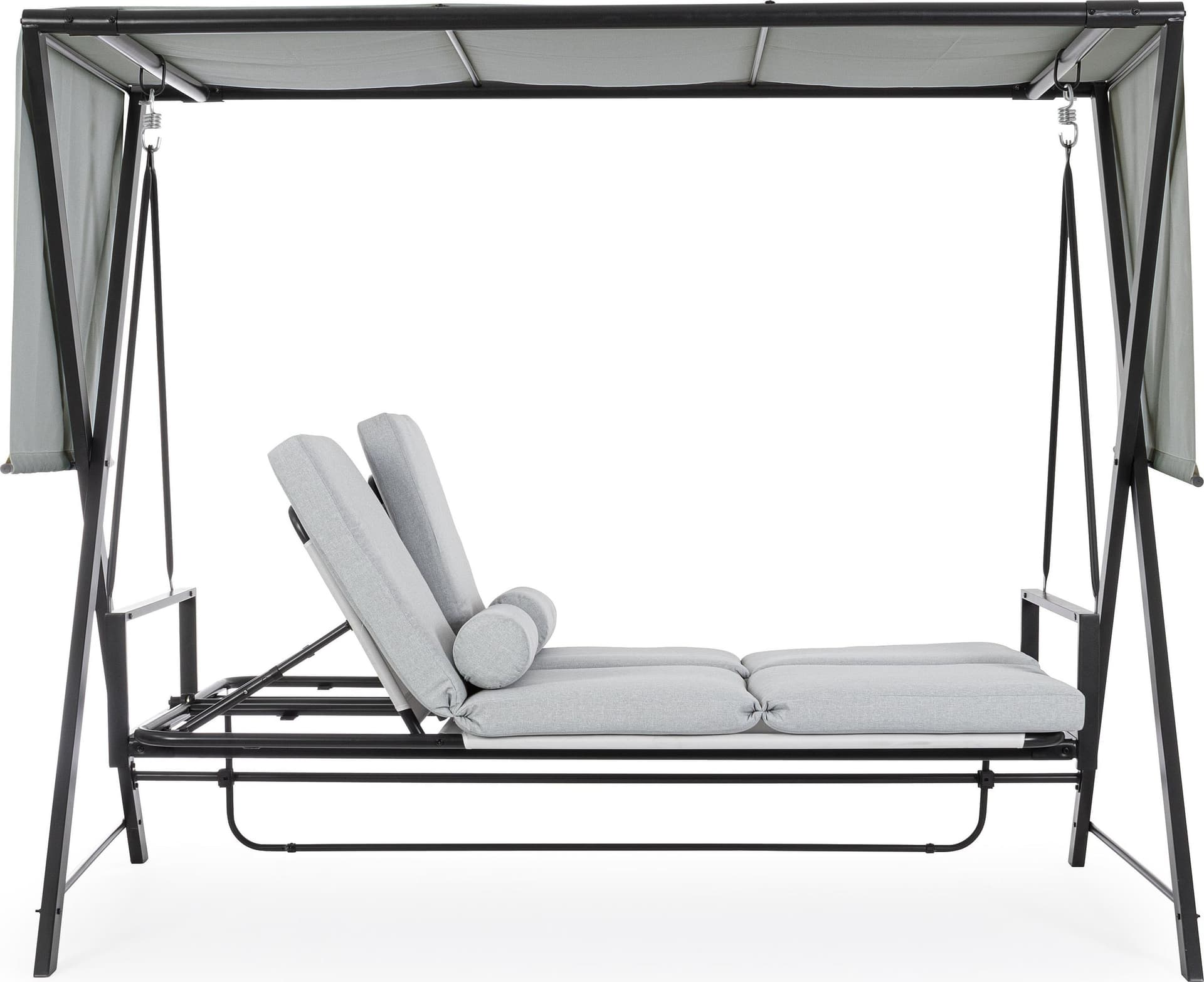 Dondolo lounge 3 posti con cuscino "Pompei" per giardino e veranda in Dondoli coperti Decor Space - Altamura, commercioVirtuoso.it