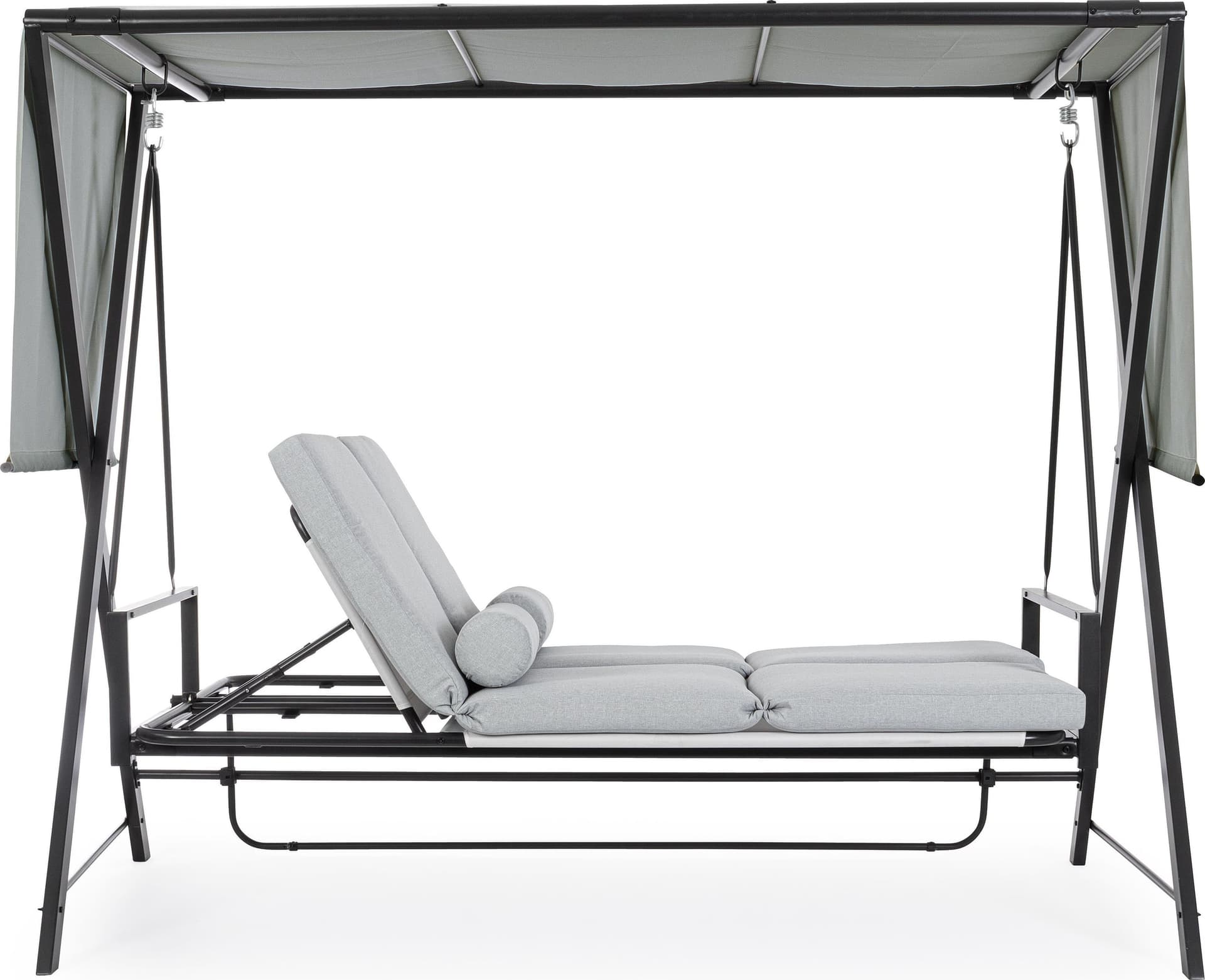 Dondolo lounge 3 posti con cuscino "Pompei" per giardino e veranda in Dondoli coperti Decor Space - Altamura, commercioVirtuoso.it