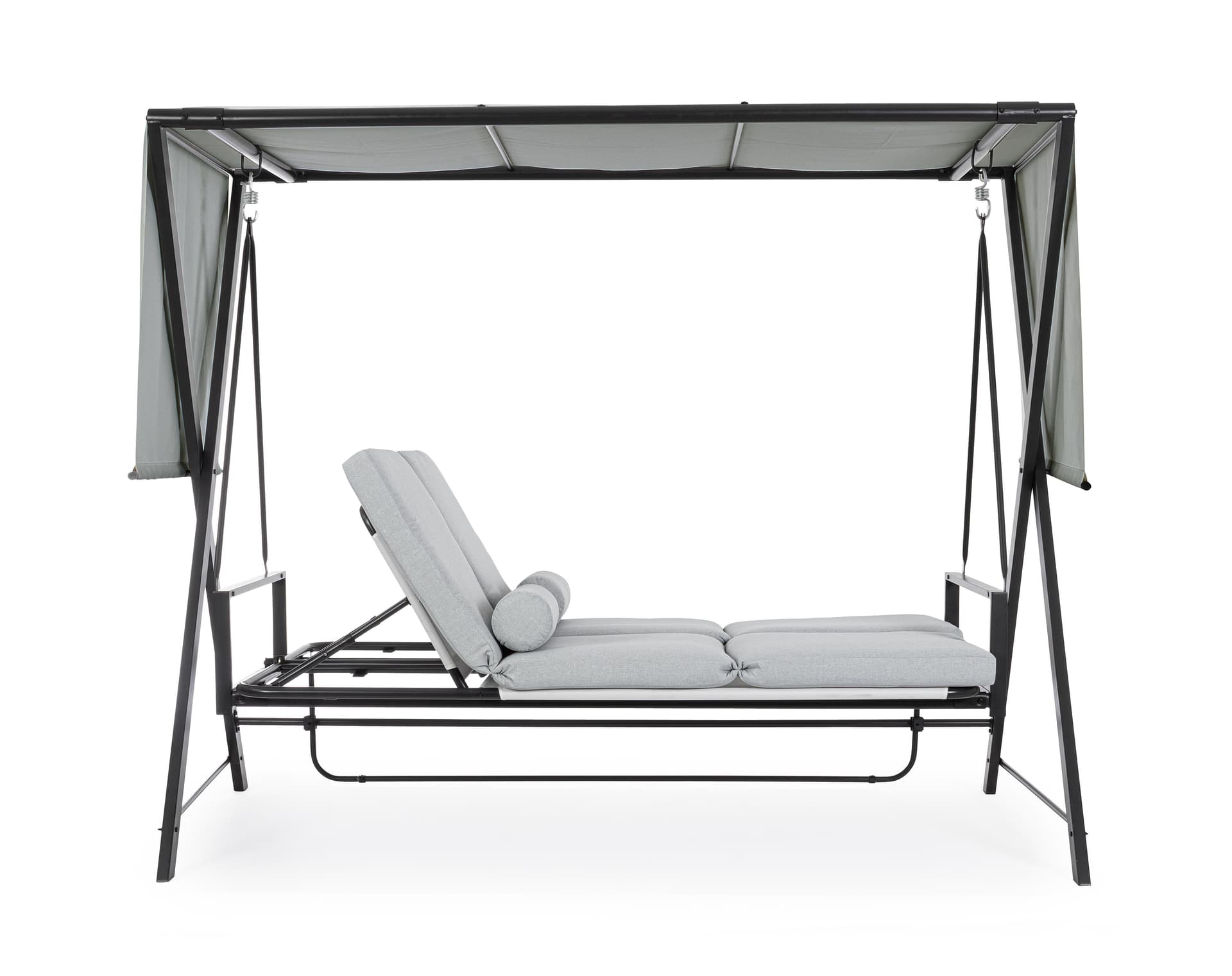 Dondolo lounge 3 posti con cuscino "Pompei" per giardino e veranda in Dondoli coperti Decor Space - Altamura, commercioVirtuoso.it