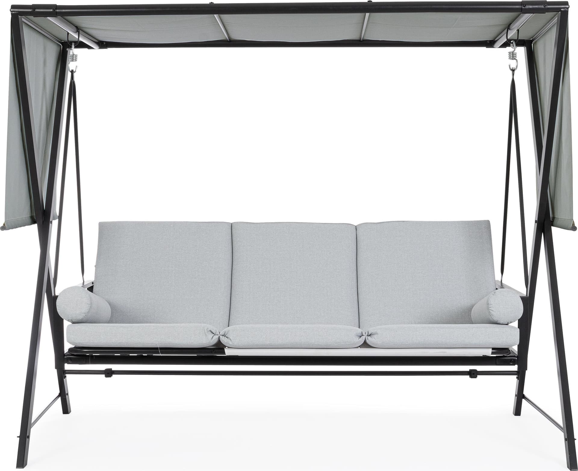 Dondolo lounge 3 posti con cuscino "Pompei" per giardino e veranda in Dondoli coperti Decor Space - Altamura, commercioVirtuoso.it