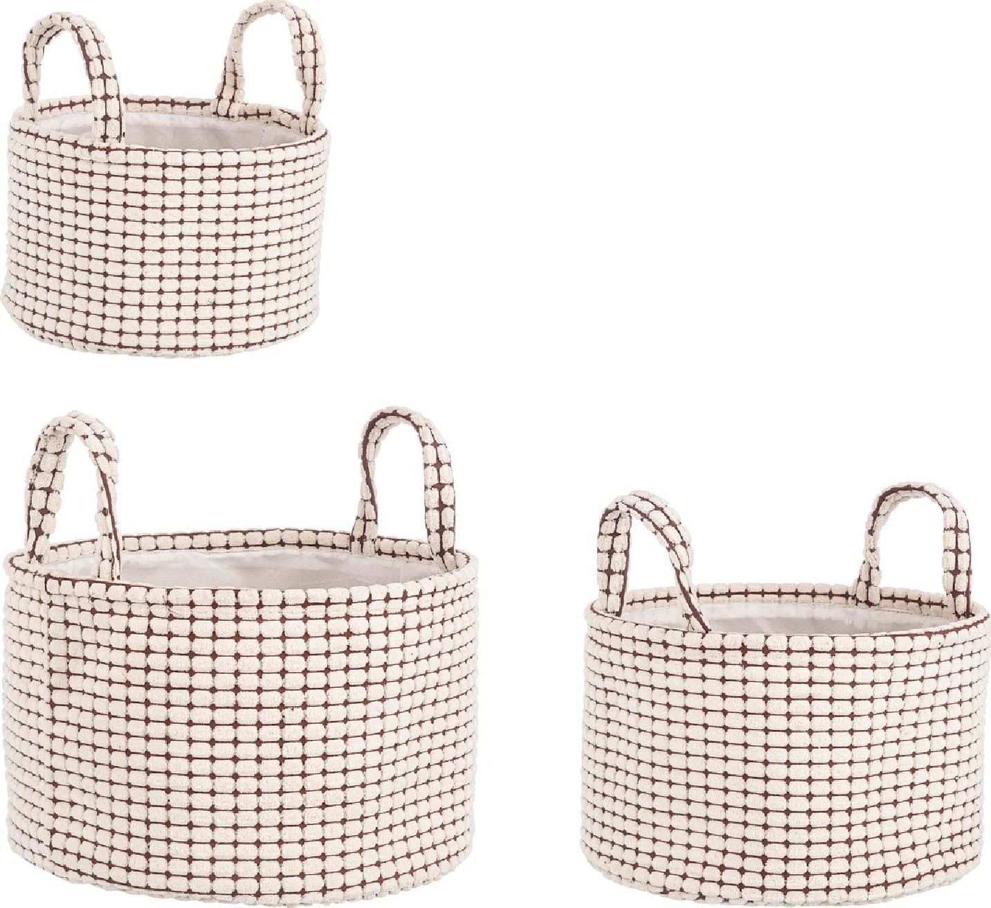 Set 2 pezzi con manico "Nicky" in poliestere in Organizer per cassetti Decor Space - Altamura, commercioVirtuoso.it