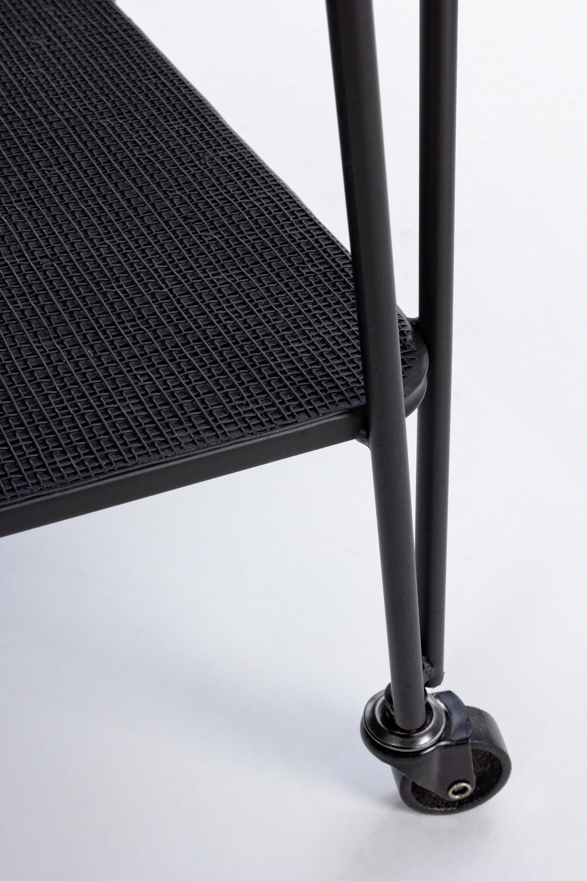 Carrello "Zaira" in acciaio piano in vetro temperato h 68 cm in Carrelli da portata Decor Space - Altamura, commercioVirtuoso.it