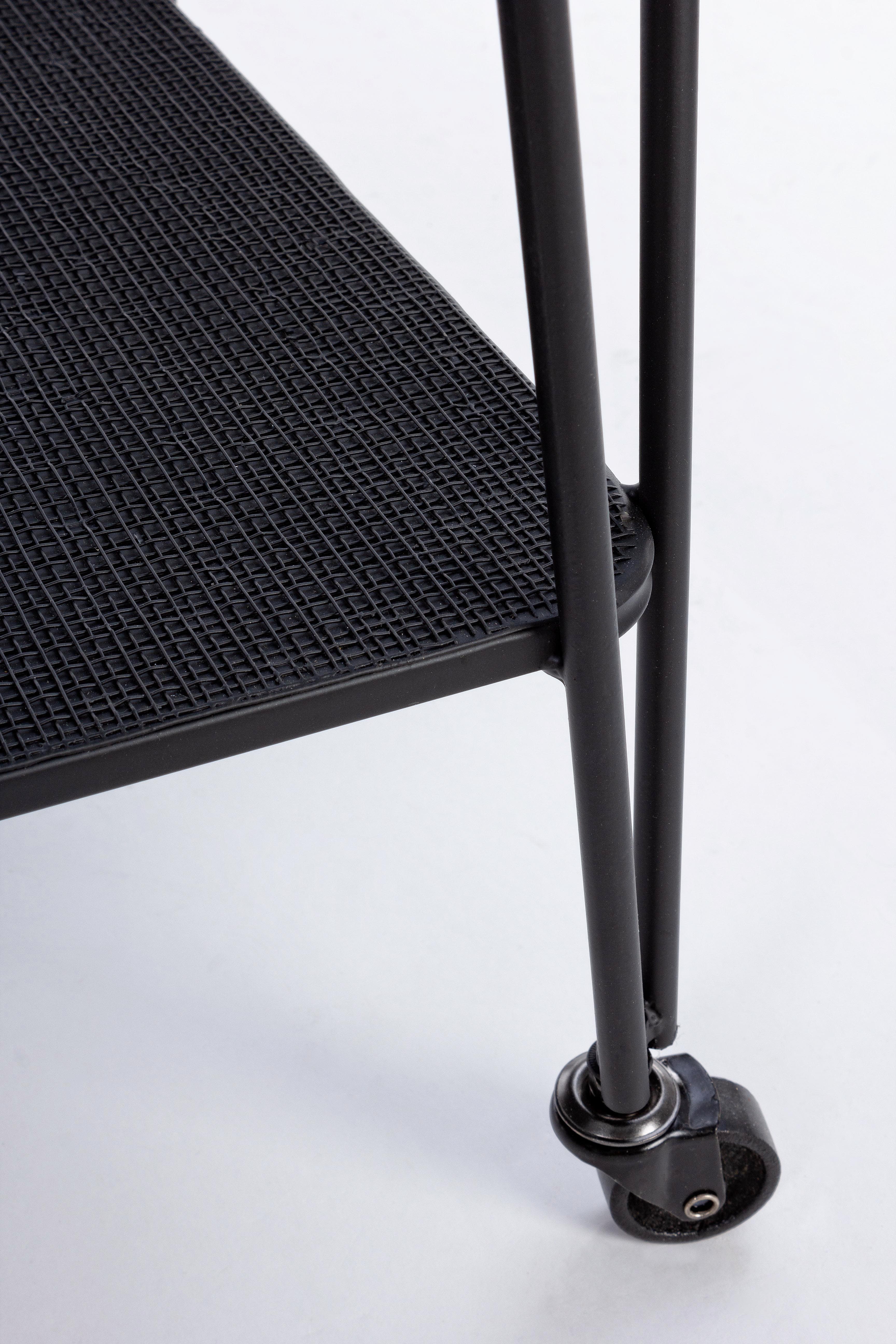 Carrello "Zaira" in acciaio piano in vetro temperato h 68 cm in Carrelli da portata Decor Space - Altamura, commercioVirtuoso.it