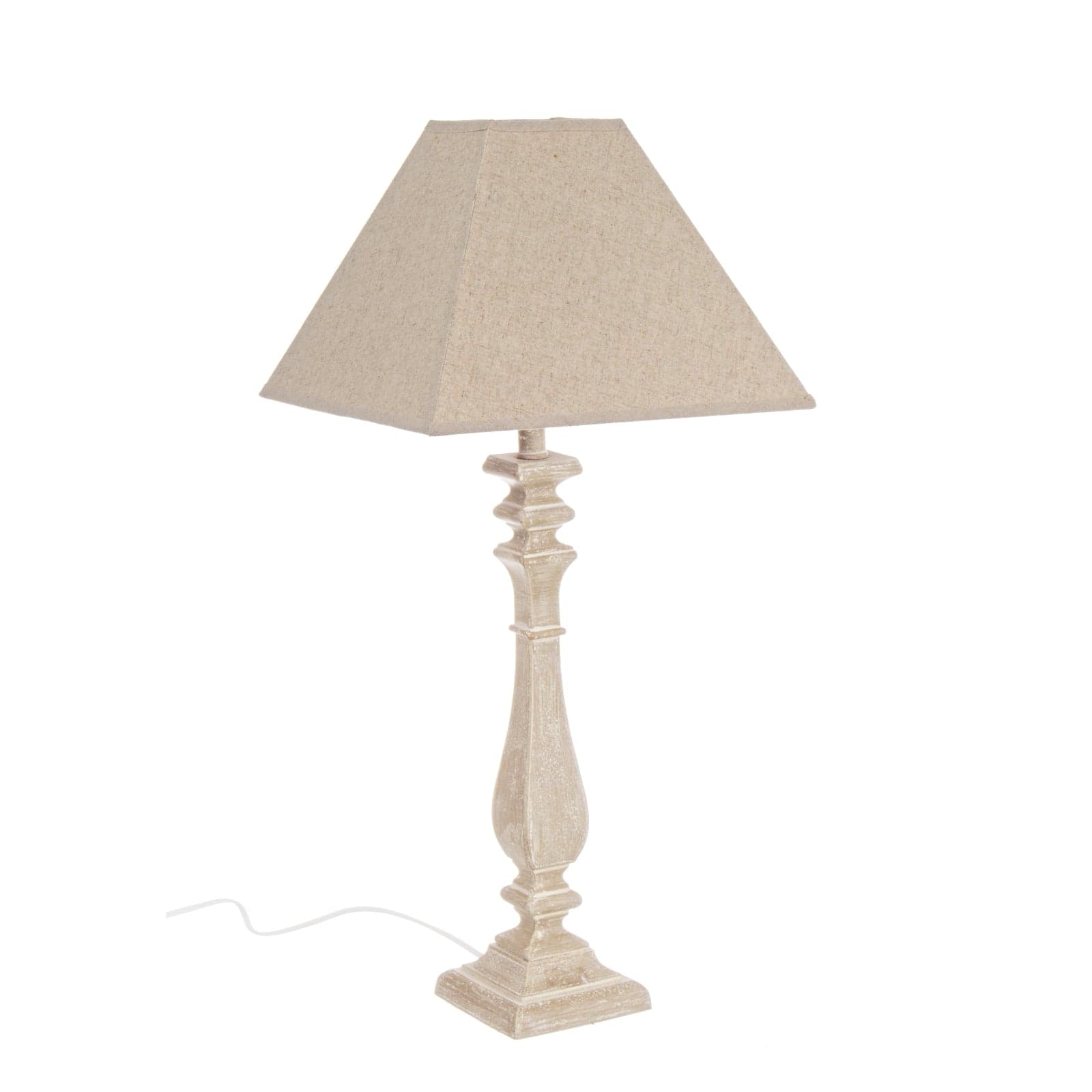 Lampada da tavolo "Ajaccio" in legno h 52 cm in Lampade da tavolo e abat-jour Decor Space - Altamura, commercioVirtuoso.it