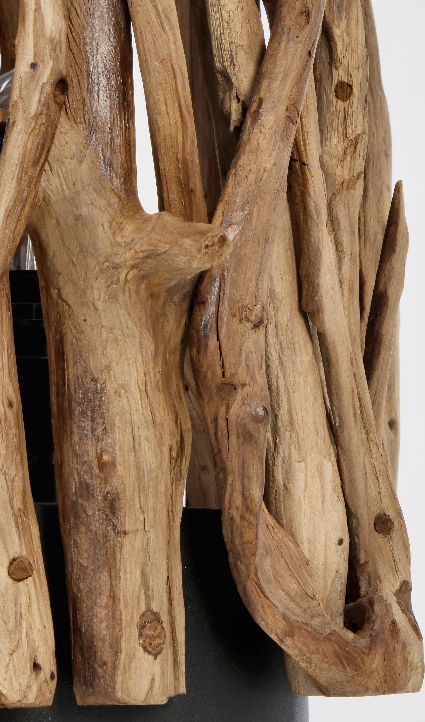 Lampada da tavolo "Ace" in legno di teak riciclato h 50 cm in Lampade da tavolo e abat-jour Decor Space - Altamura, commercioVirtuoso.it