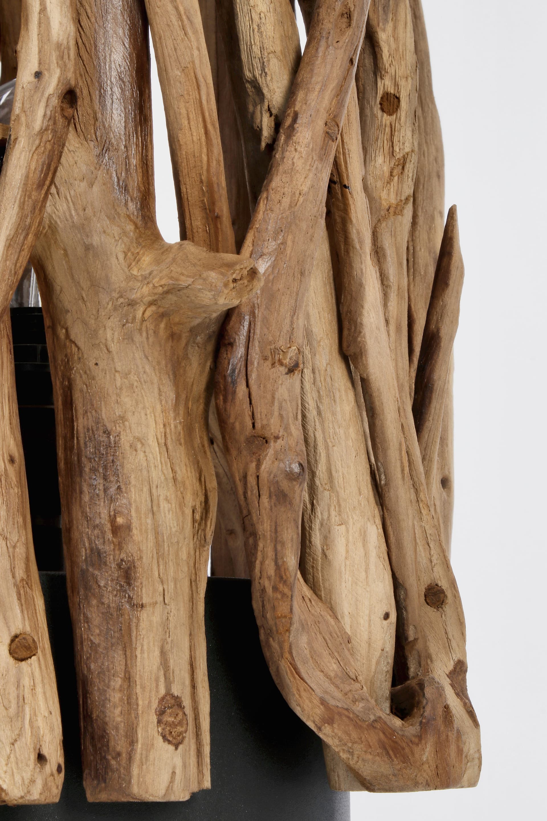 Lampada da tavolo "Ace" in legno di teak riciclato h 50 cm in Lampade da tavolo e abat-jour Decor Space - Altamura, commercioVirtuoso.it