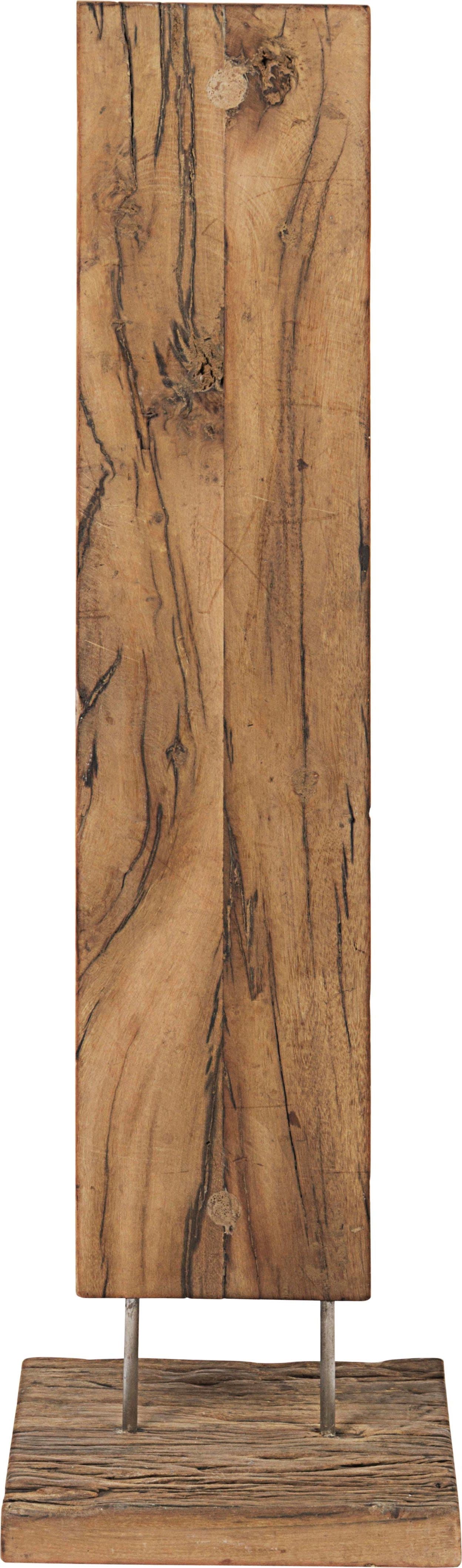 Porta bottiglie "Rafter" in acciaio e ganci di legno riciclato h 101 cm in Porta bottiglie da vino Decor Space - Altamura, commercioVirtuoso.it