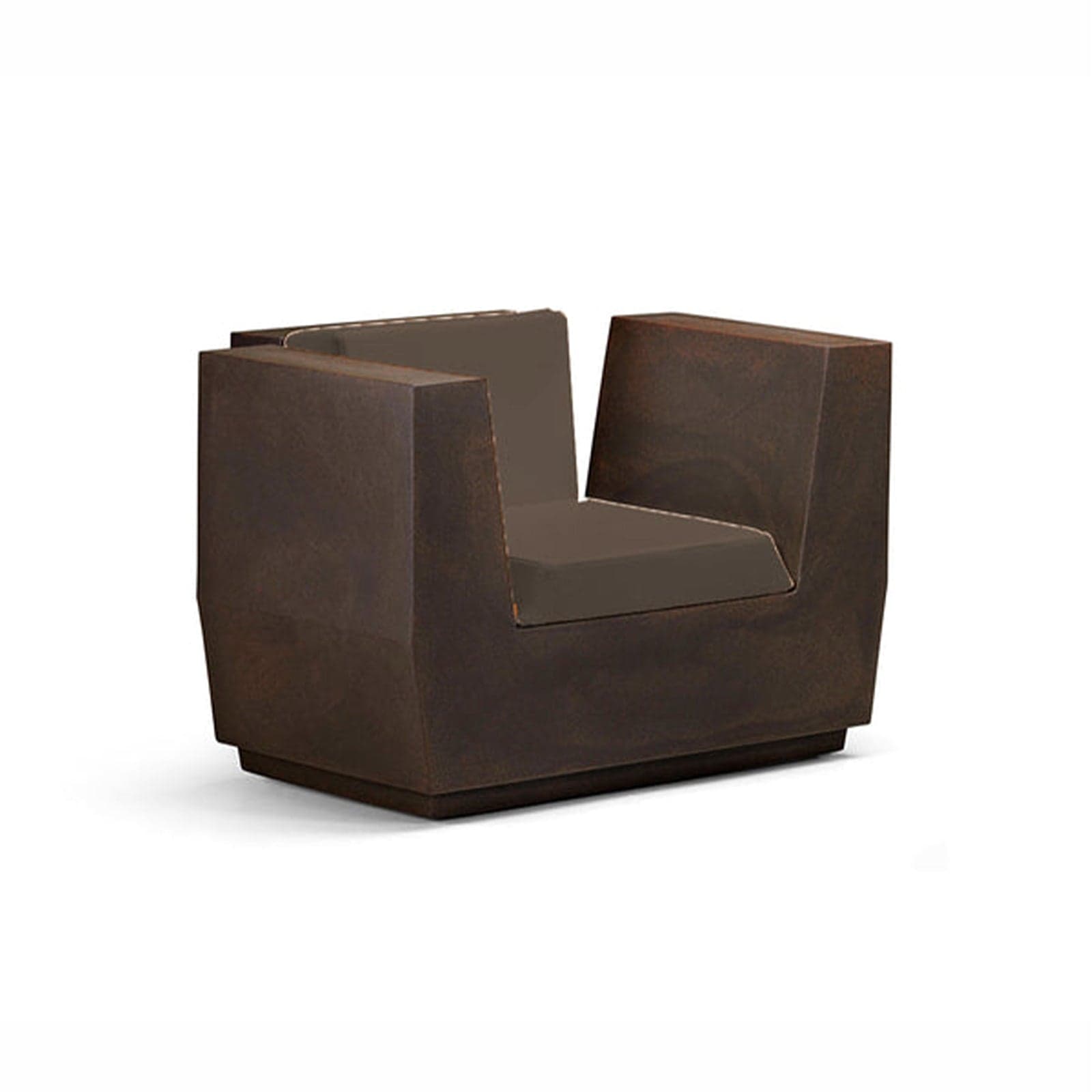 Poltrona "Big-Cut" struttura in polietilene con cuscino per esterno in Sedie per tavolo da giardino Decor Space - Altamura, commercioVirtuoso.it