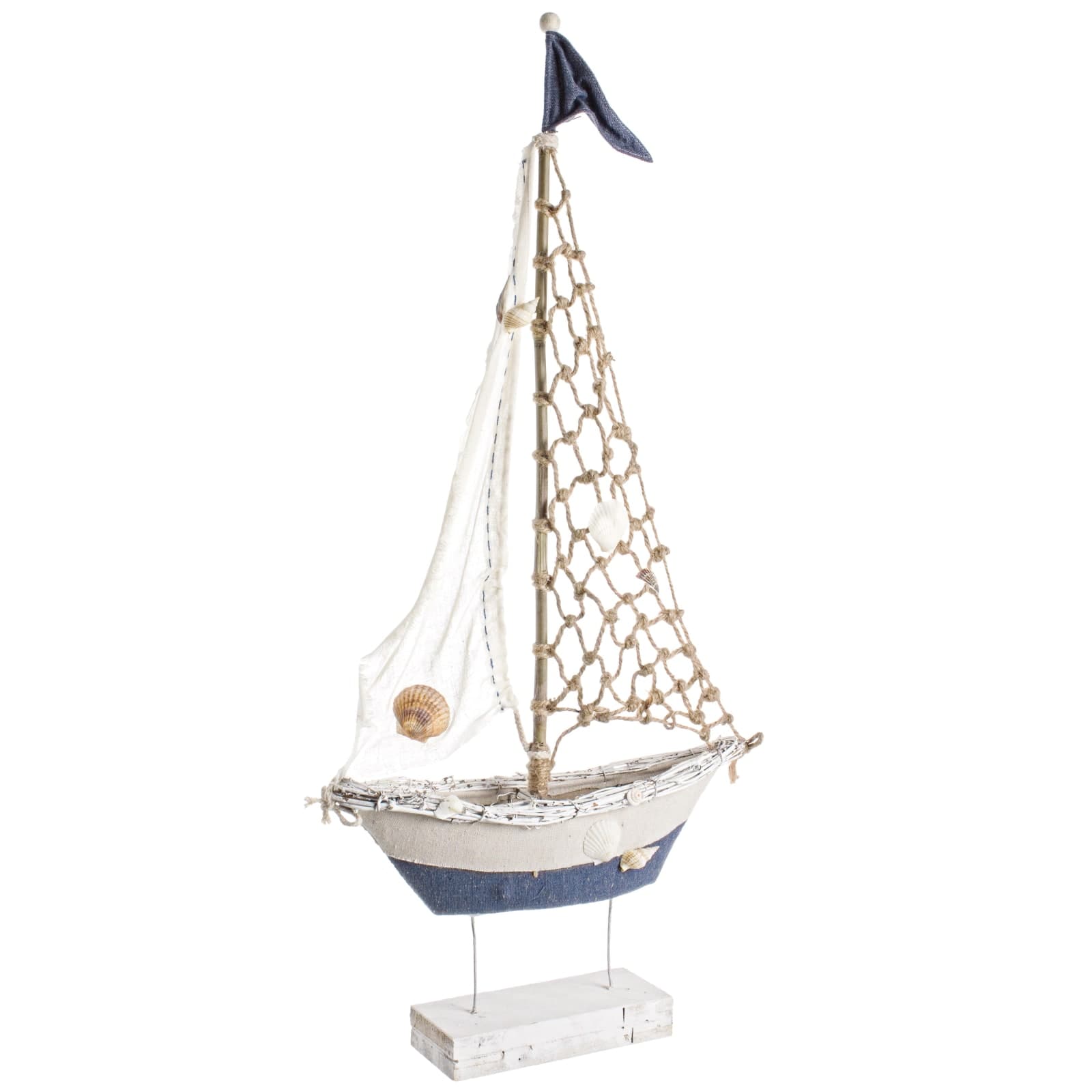 Barca sailor vimini realizzato in cotone, spugna e metallo in Imbarcazioni Decor Space - Altamura, commercioVirtuoso.it