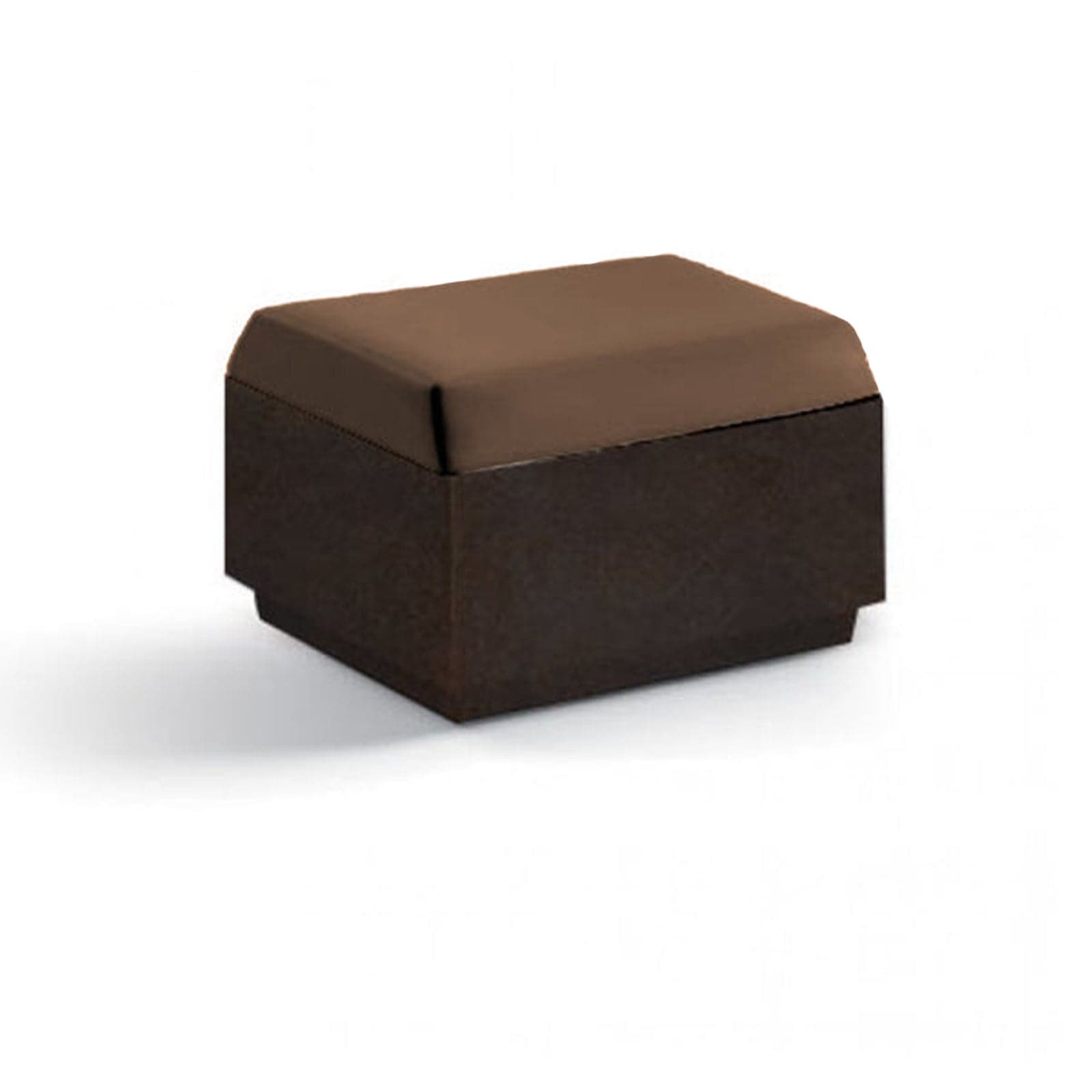 Pouf "Big-Cut" struttura in polietilene con cuscino per esterno
