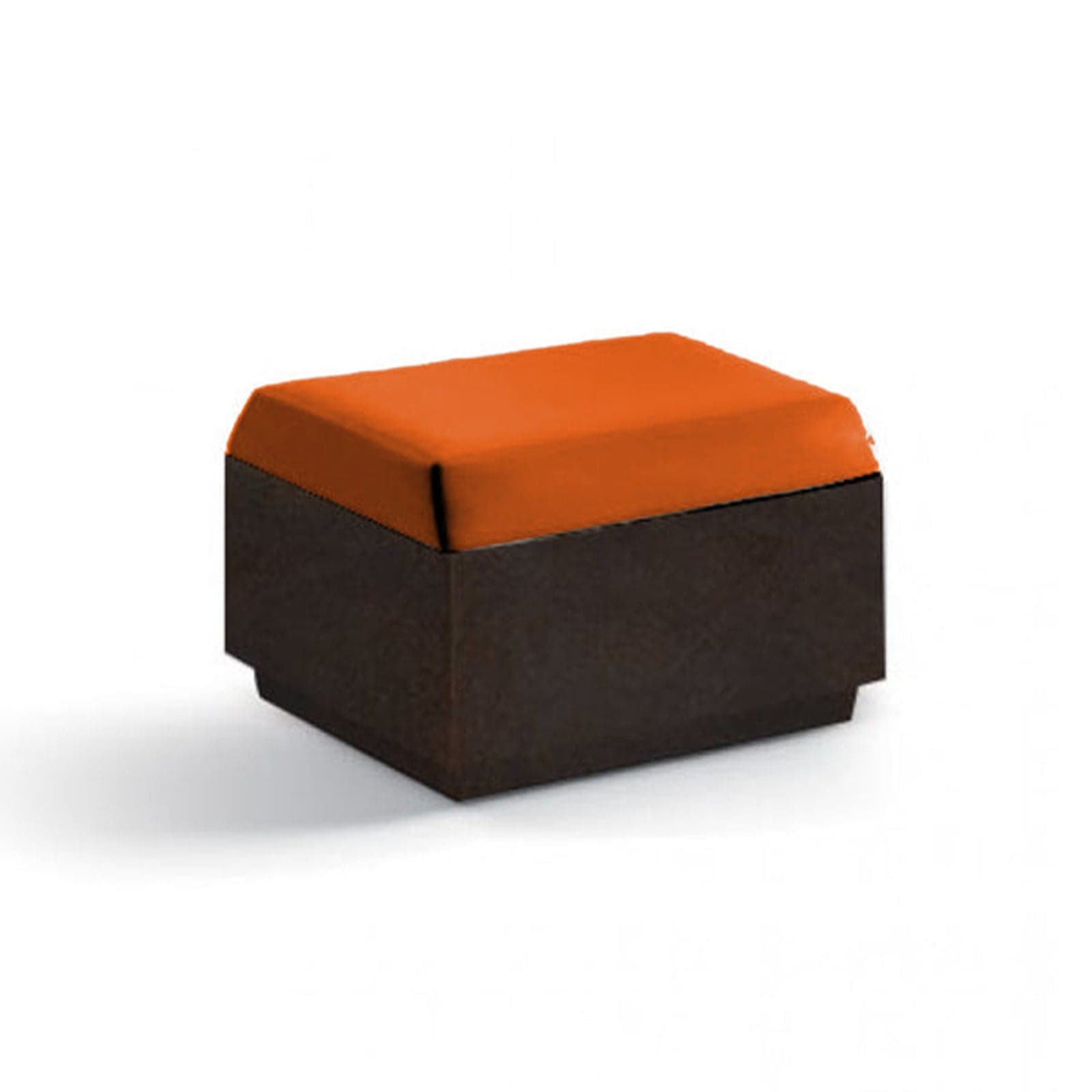 Pouf "Big-Cut" struttura in polietilene con cuscino per esterno in Sedie per tavolo da giardino Decor Space - Altamura, commercioVirtuoso.it