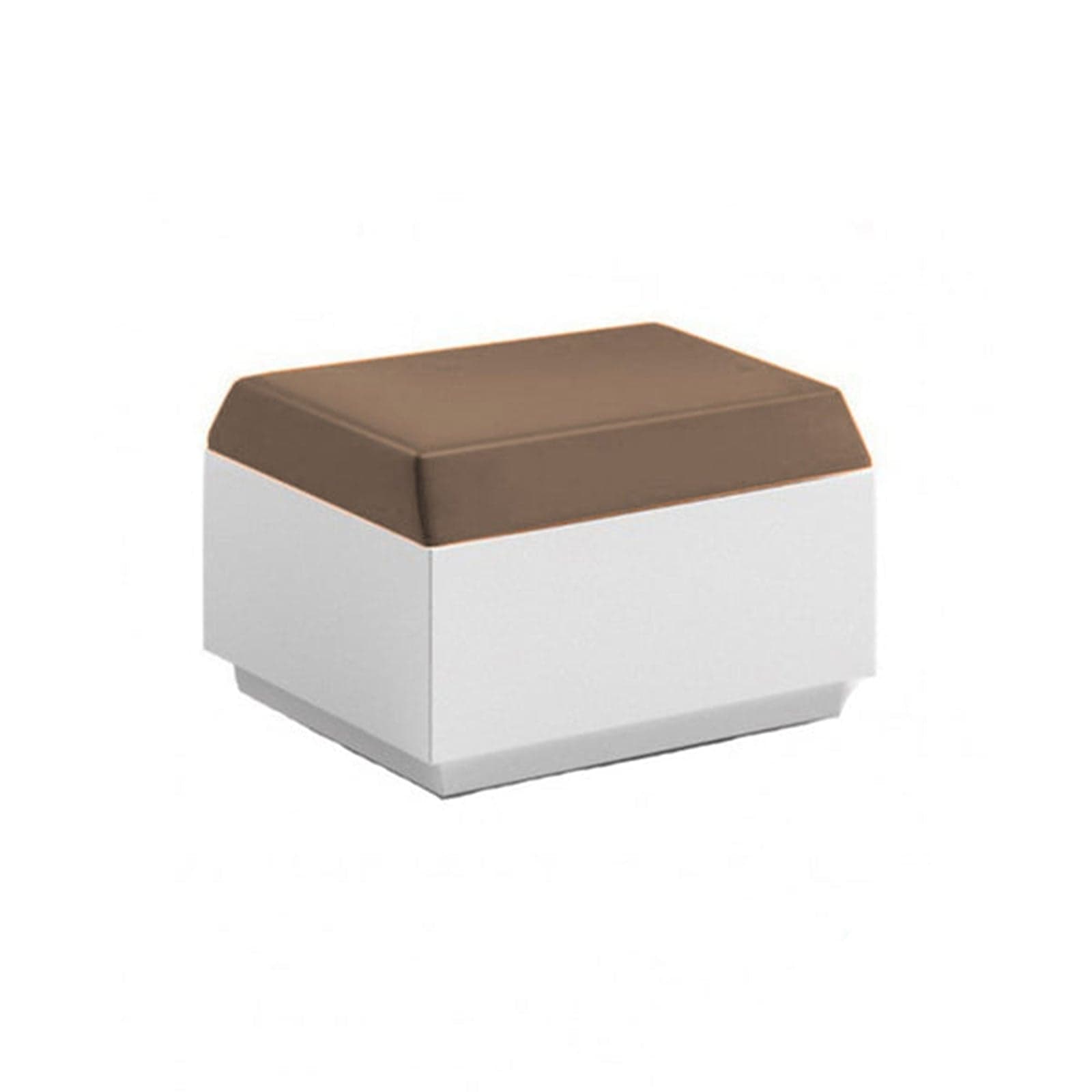 Pouf "Big-Cut" struttura in polietilene con cuscino per esterno in Sedie per tavolo da giardino Decor Space - Altamura, commercioVirtuoso.it