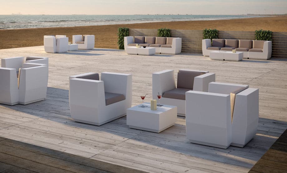 Modulo "Big-Cut" struttura in polietilene con cuscino per esterno in Sedie per tavolo da giardino Decor Space - Altamura, commercioVirtuoso.it