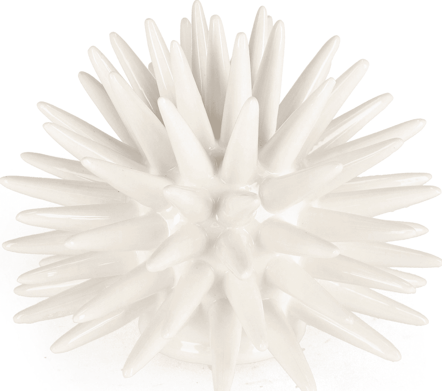 Decorazione riccio di mare, realizzato in porcellana impermeabile, prodotto lavorato a mano in Statue Decor Space - Altamura, commercioVirtuoso.it
