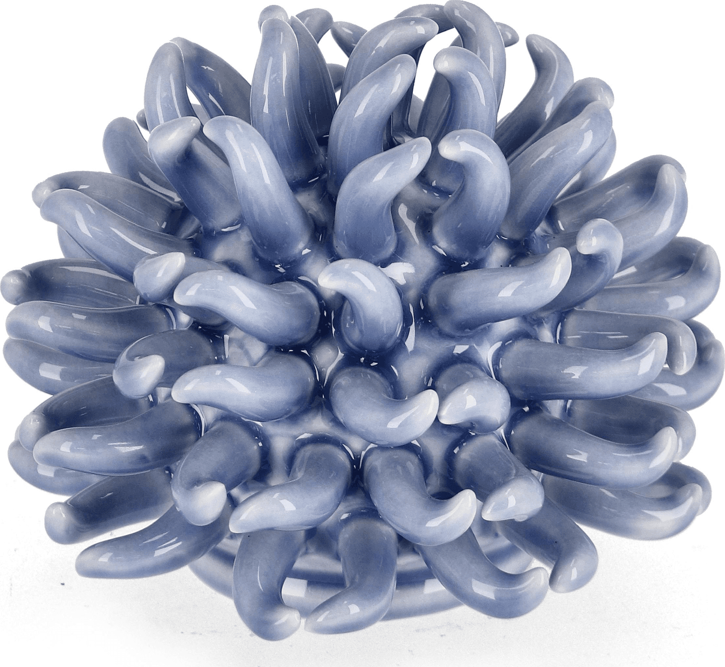 Decorazione riccio di mare, realizzato in porcellana impermeabile, prodotto lavorato a mano in Statue Decor Space - Altamura, commercioVirtuoso.it