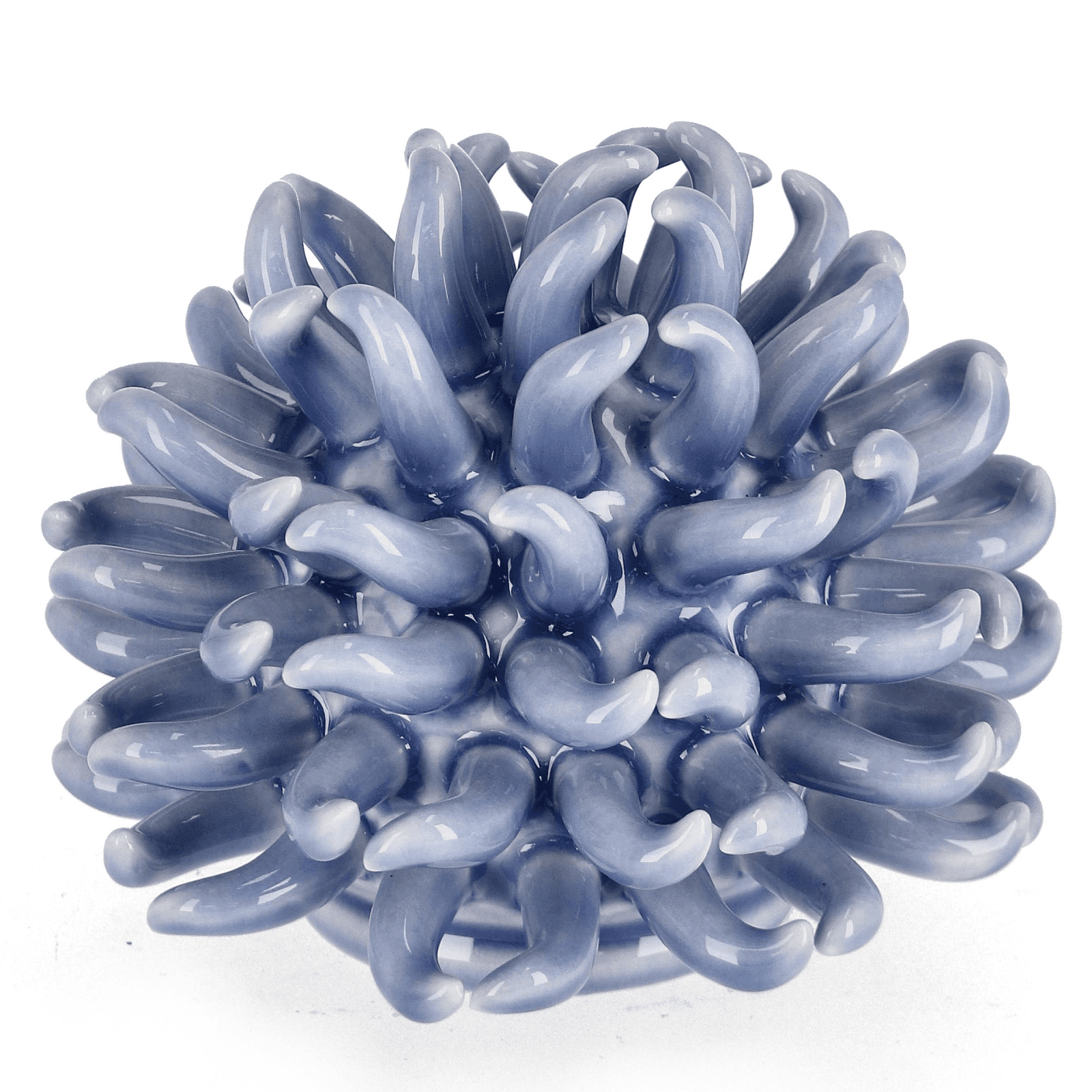 Decorazione riccio di mare, realizzato in porcellana impermeabile, prodotto lavorato a mano in Statue Decor Space - Altamura, commercioVirtuoso.it