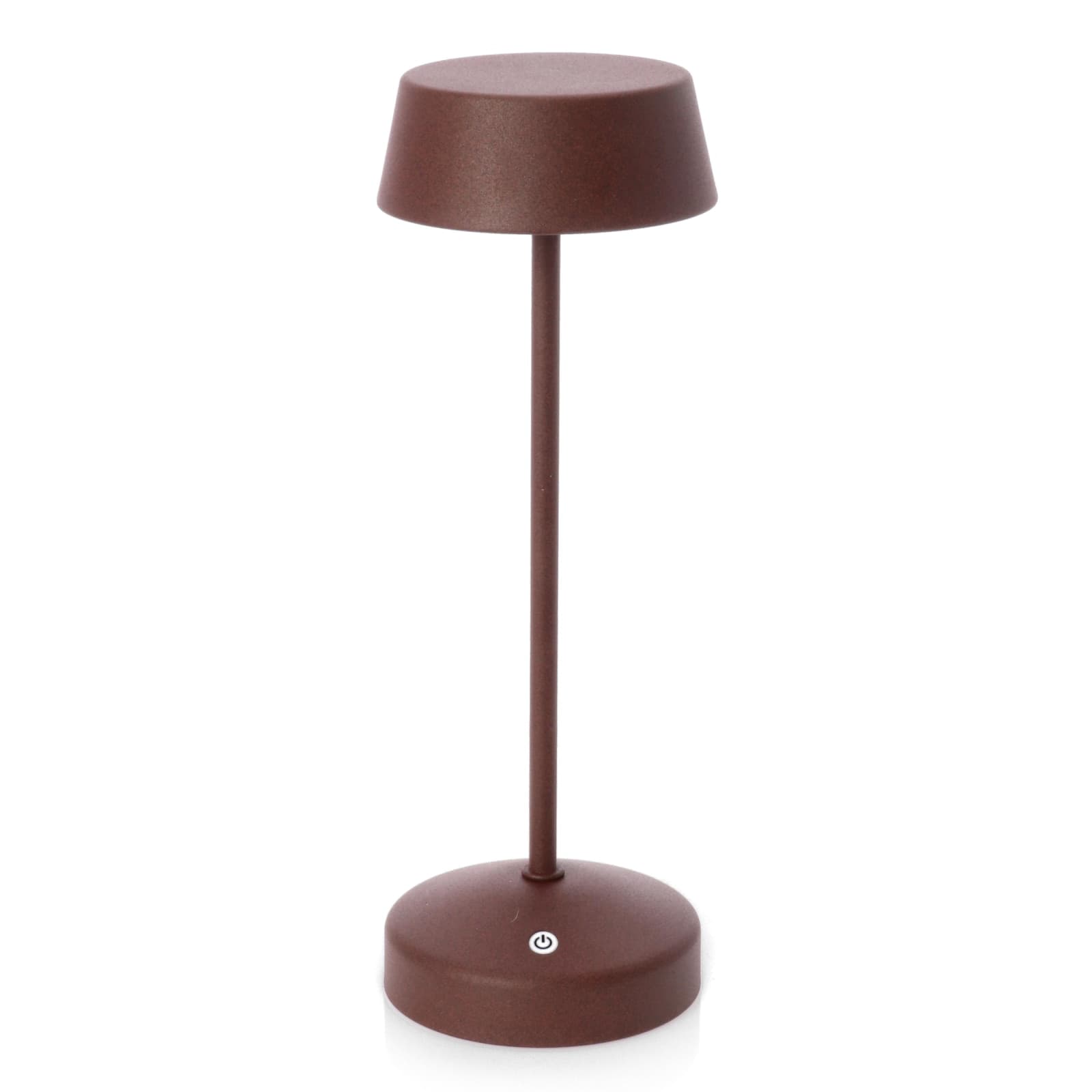 Lampada tavolo a led in metallo ricaricabile uso interno ed esterno h 33 cm in Lanterne Decor Space - Altamura, commercioVirtuoso.it