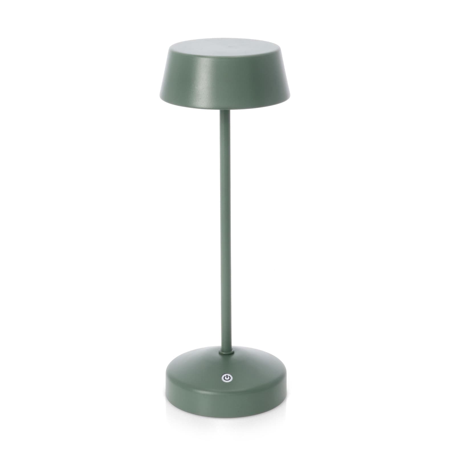 Lampada tavolo a led in metallo ricaricabile uso interno ed esterno h 33 cm in Lanterne Decor Space - Altamura, commercioVirtuoso.it