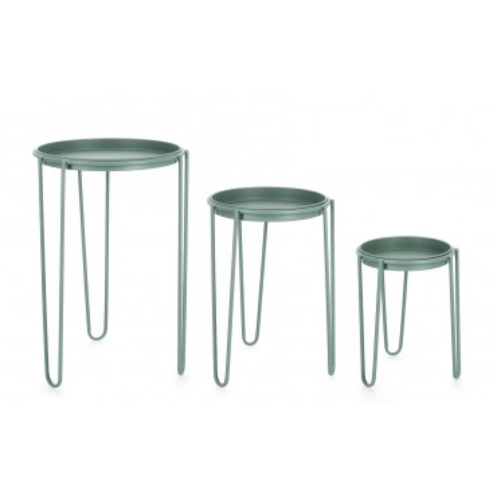 Set 3 Porta Fiore Madelyn Tondo per uso interno ed esterno. in Portavasi Decor Space - Altamura, commercioVirtuoso.it