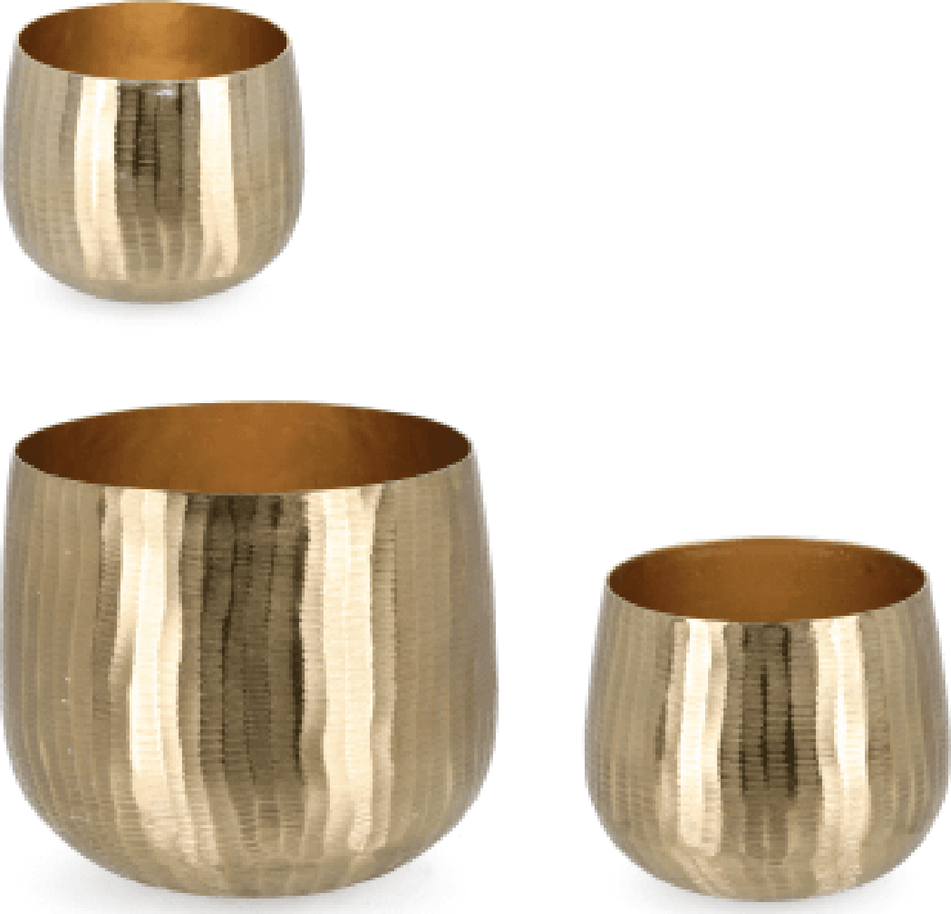 Set 3 portavaso chisel antracite in alluminio artigianale uso decorativo in Portavasi Decor Space - Altamura, commercioVirtuoso.it