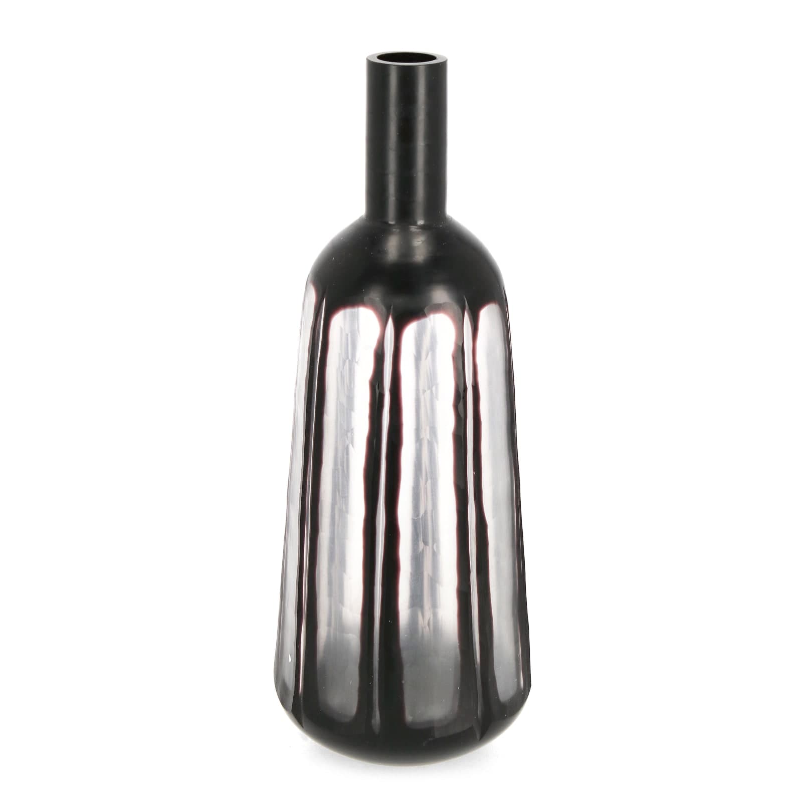 Vaso "Kirinda" prodotto in vetro fatto a mano trasparent nero in Vasi Decor Space - Altamura, commercioVirtuoso.it